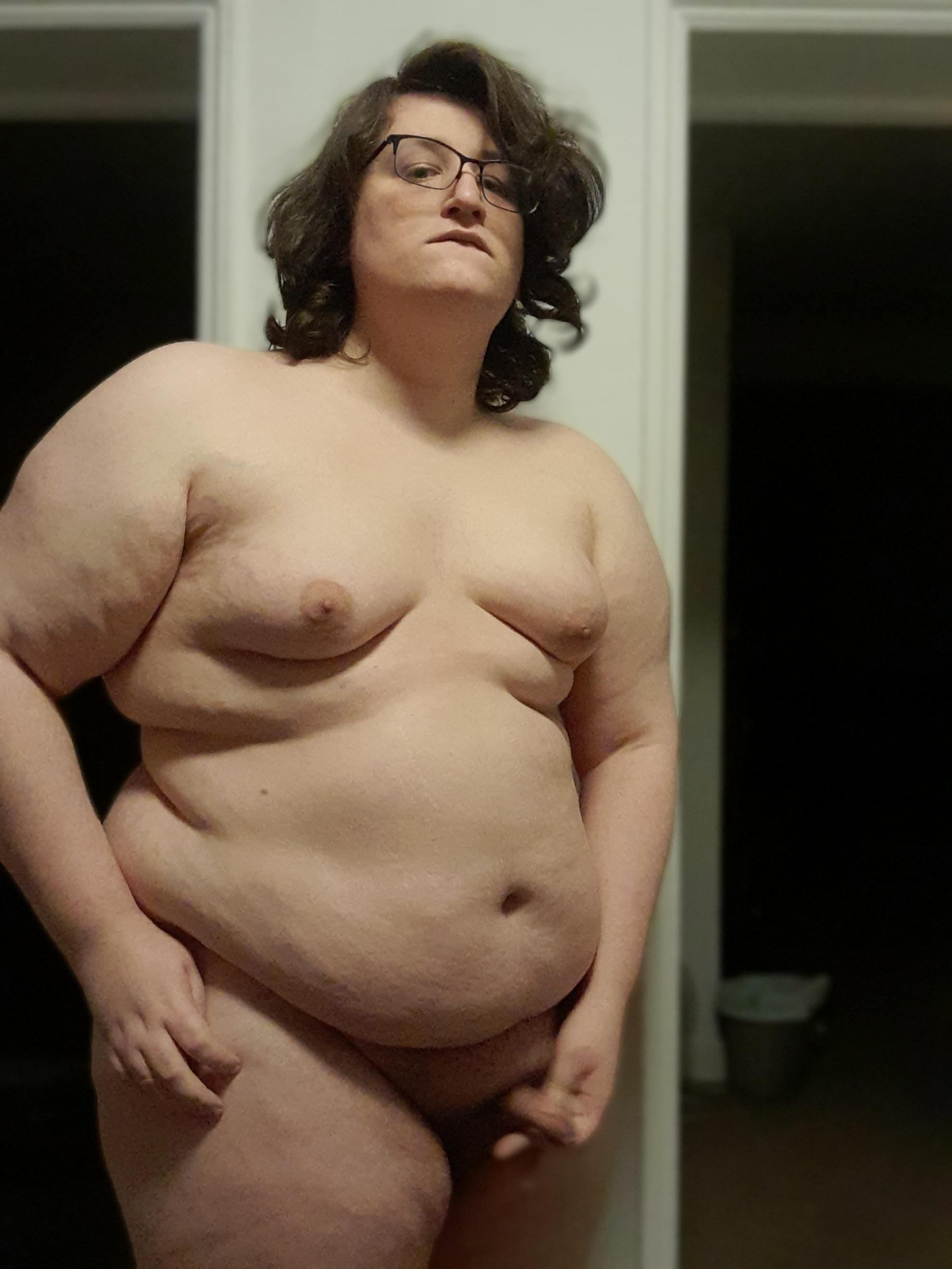 Fat bitch jerks off 