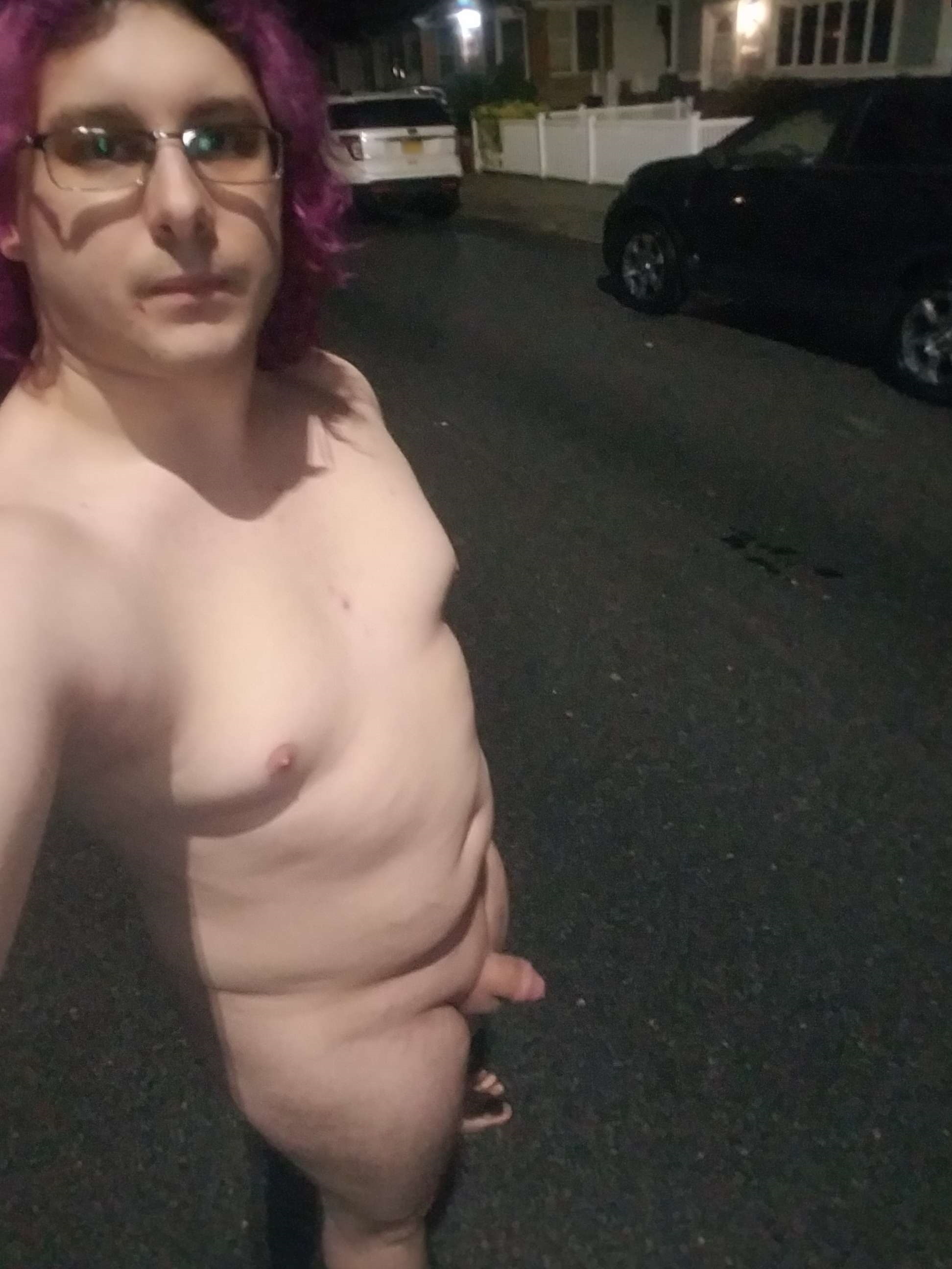 Naked in the street