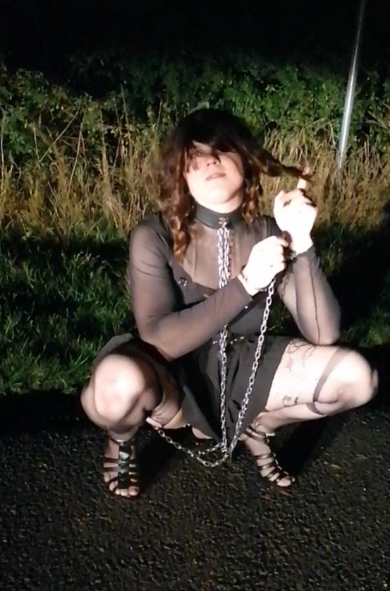 Chained outside 