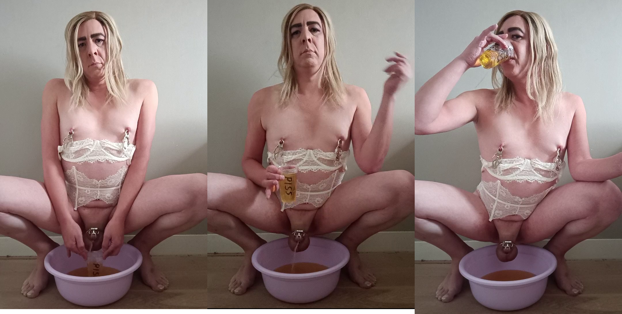 Toilet Slut Drinking Piss
