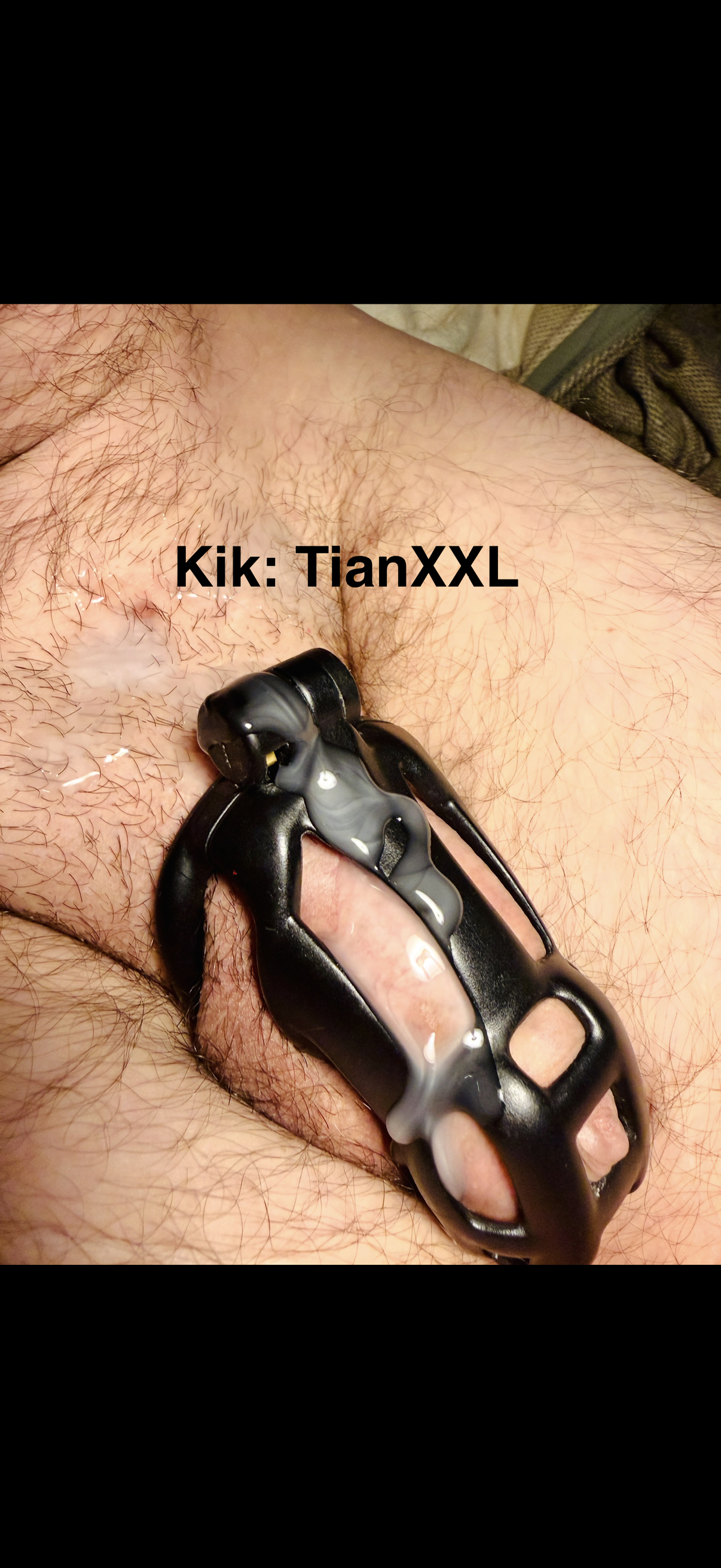 CUM ON CAGE