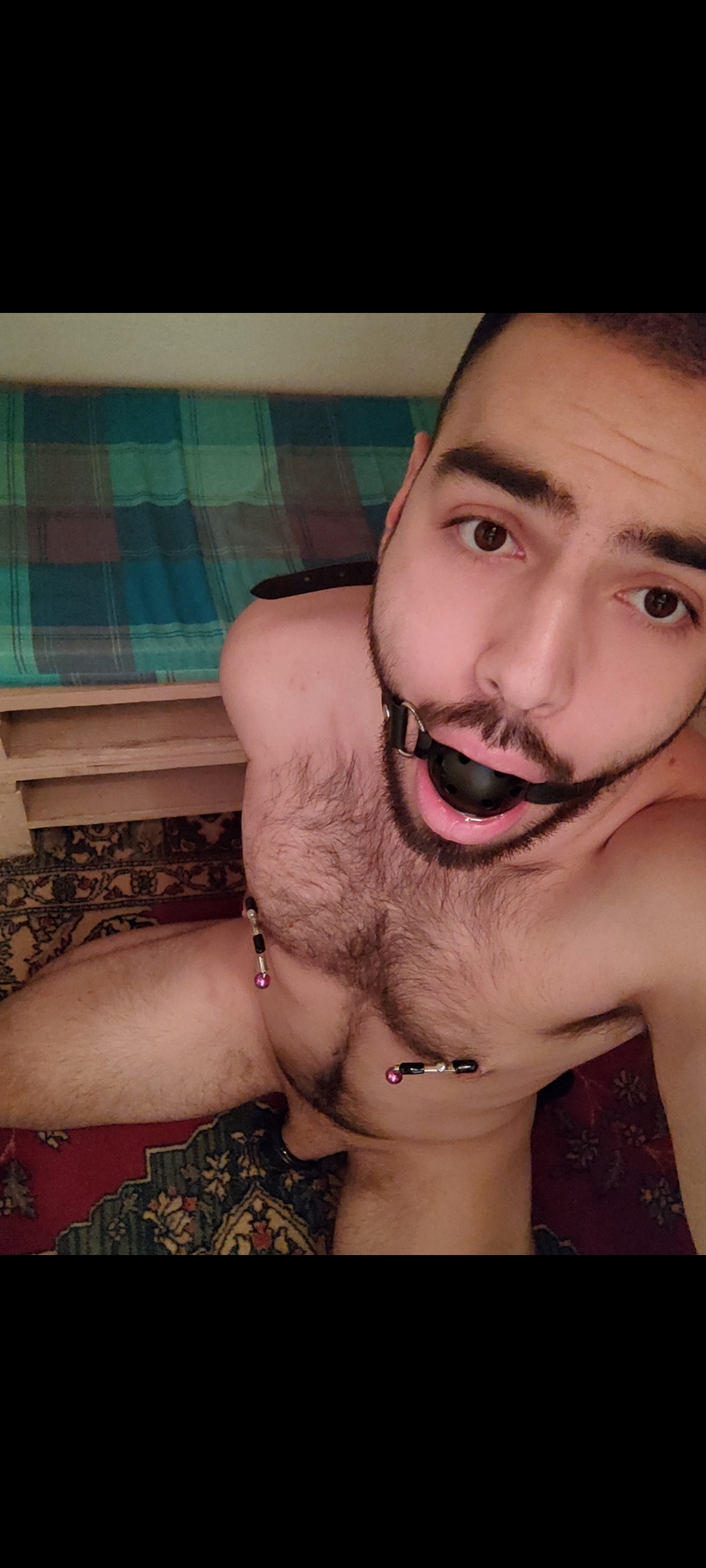 Gagged and caged faggot 