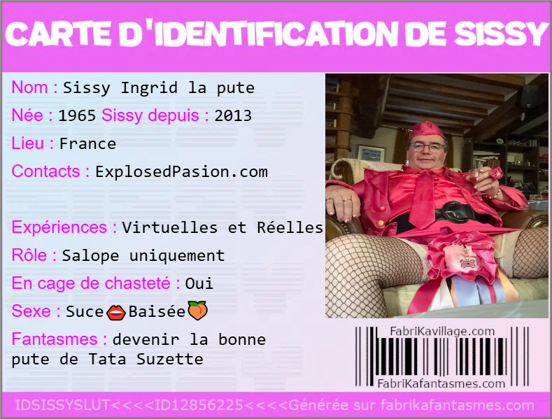 Sissy Ingrid la pute de Tata Suzette