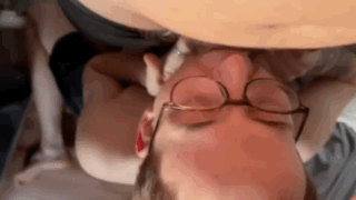 Fag getting facefucked