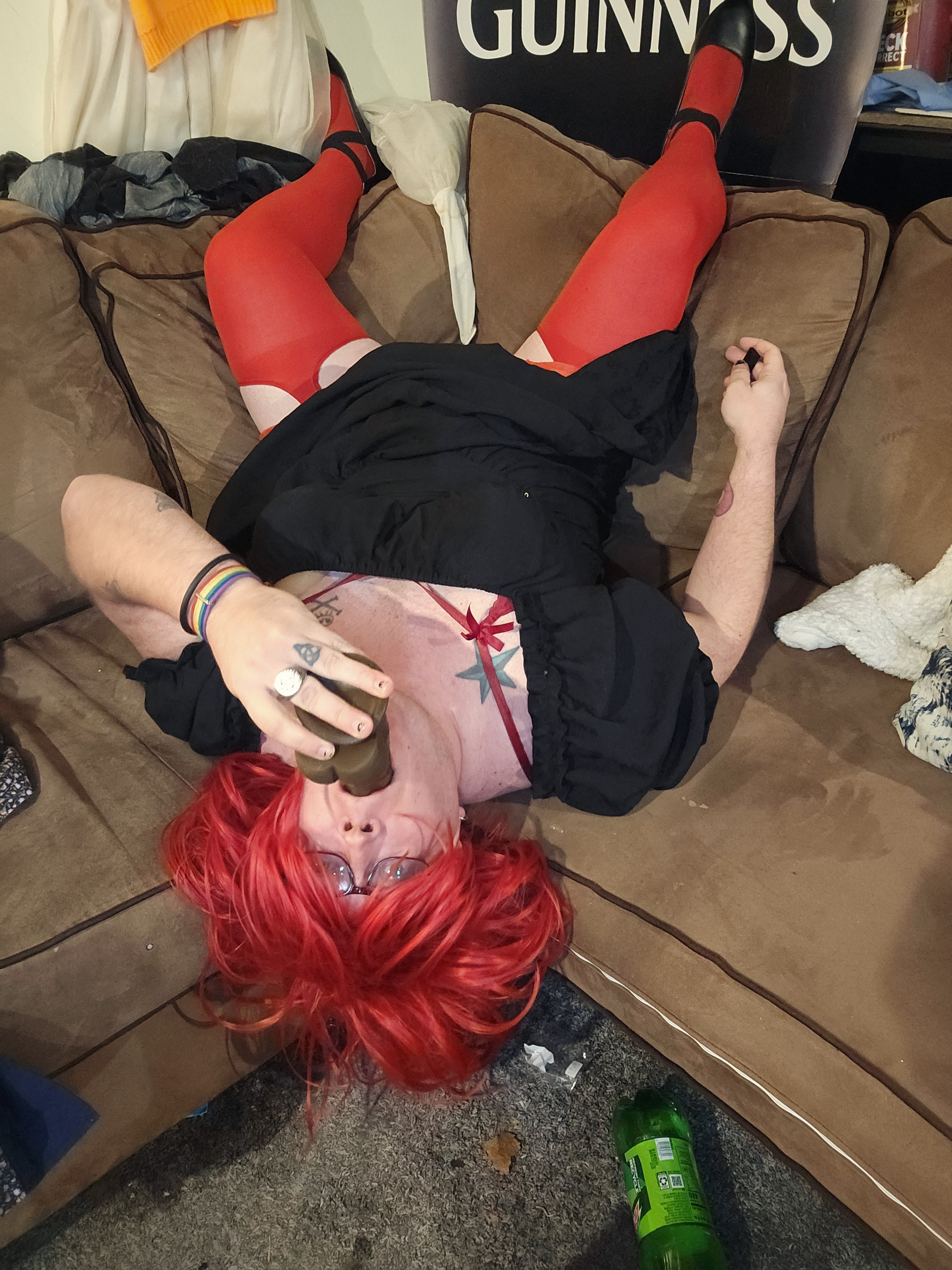 Cindy caught playing