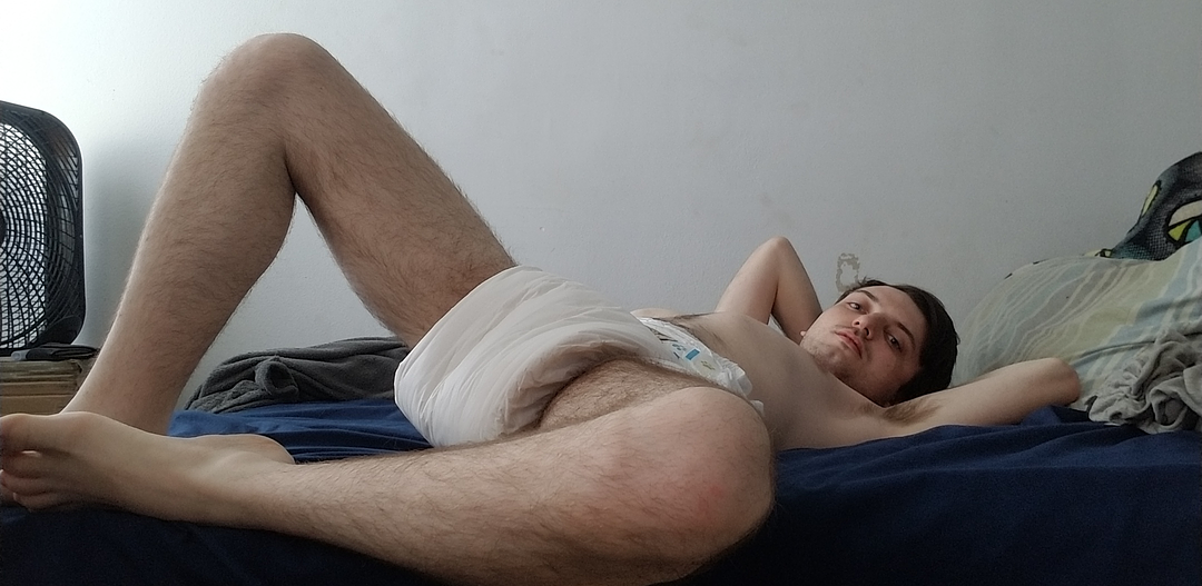 Diaper fag showing off