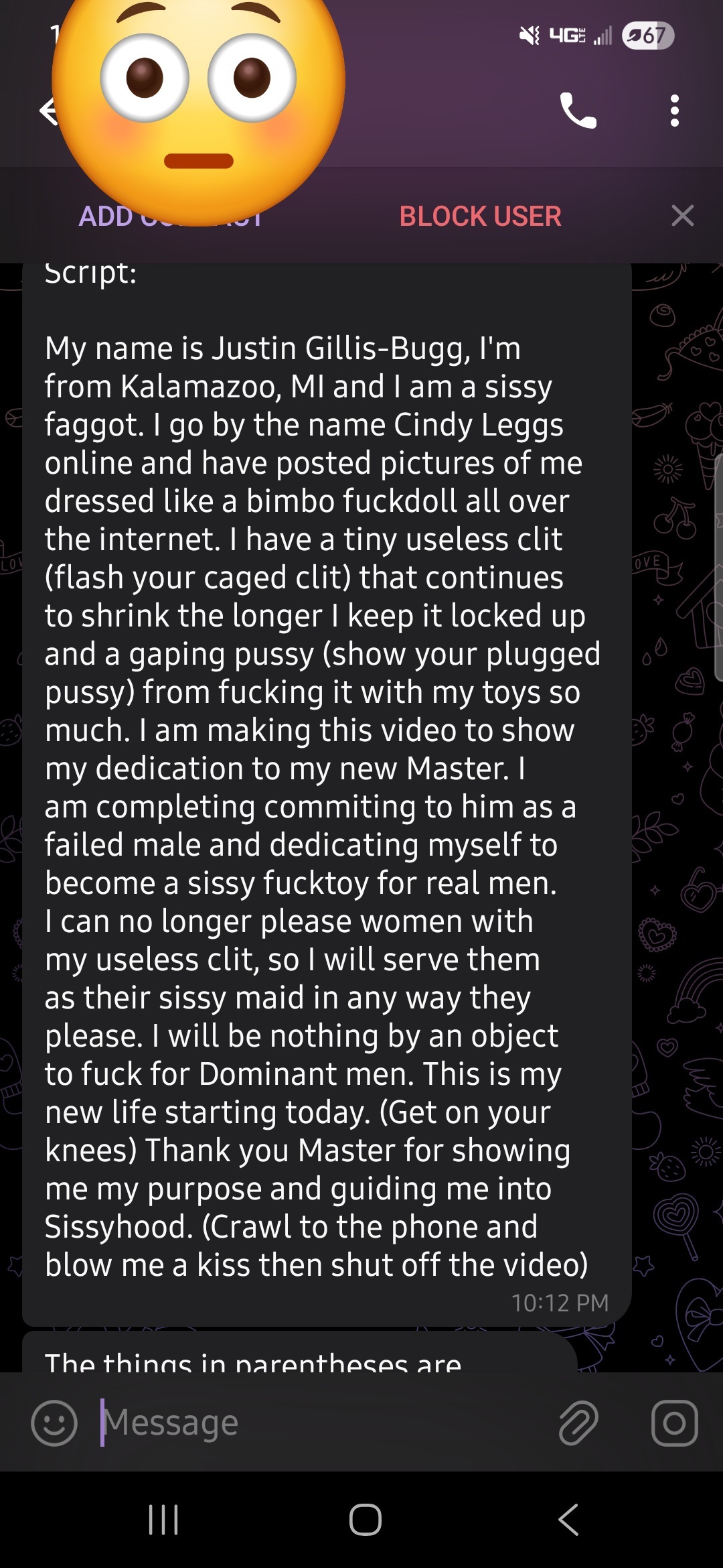 Script exposed