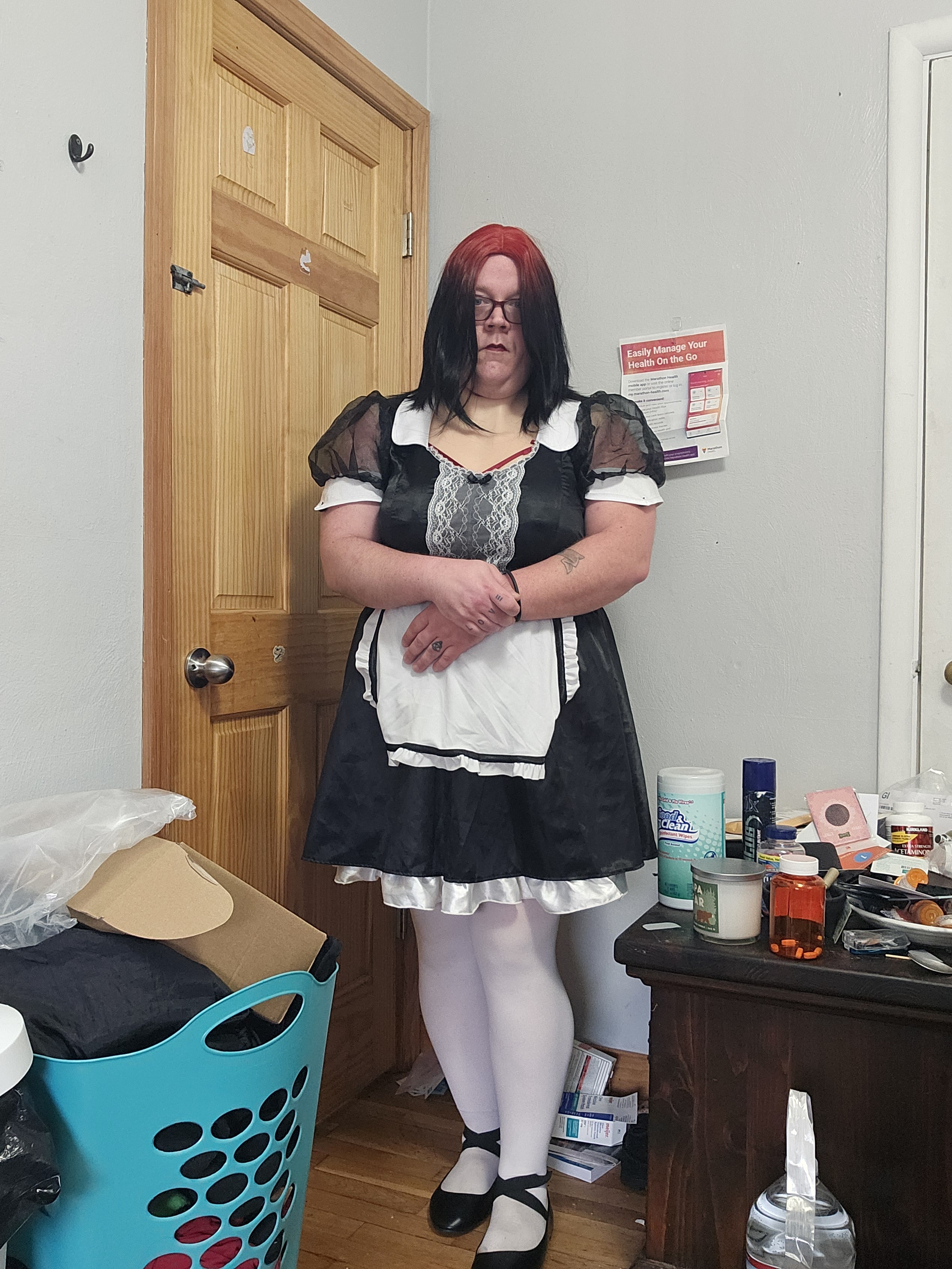 Sissy maid reporting for duty