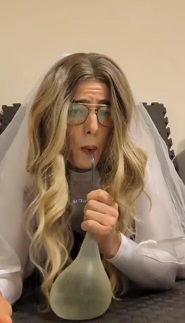 Piss drinking Sissy