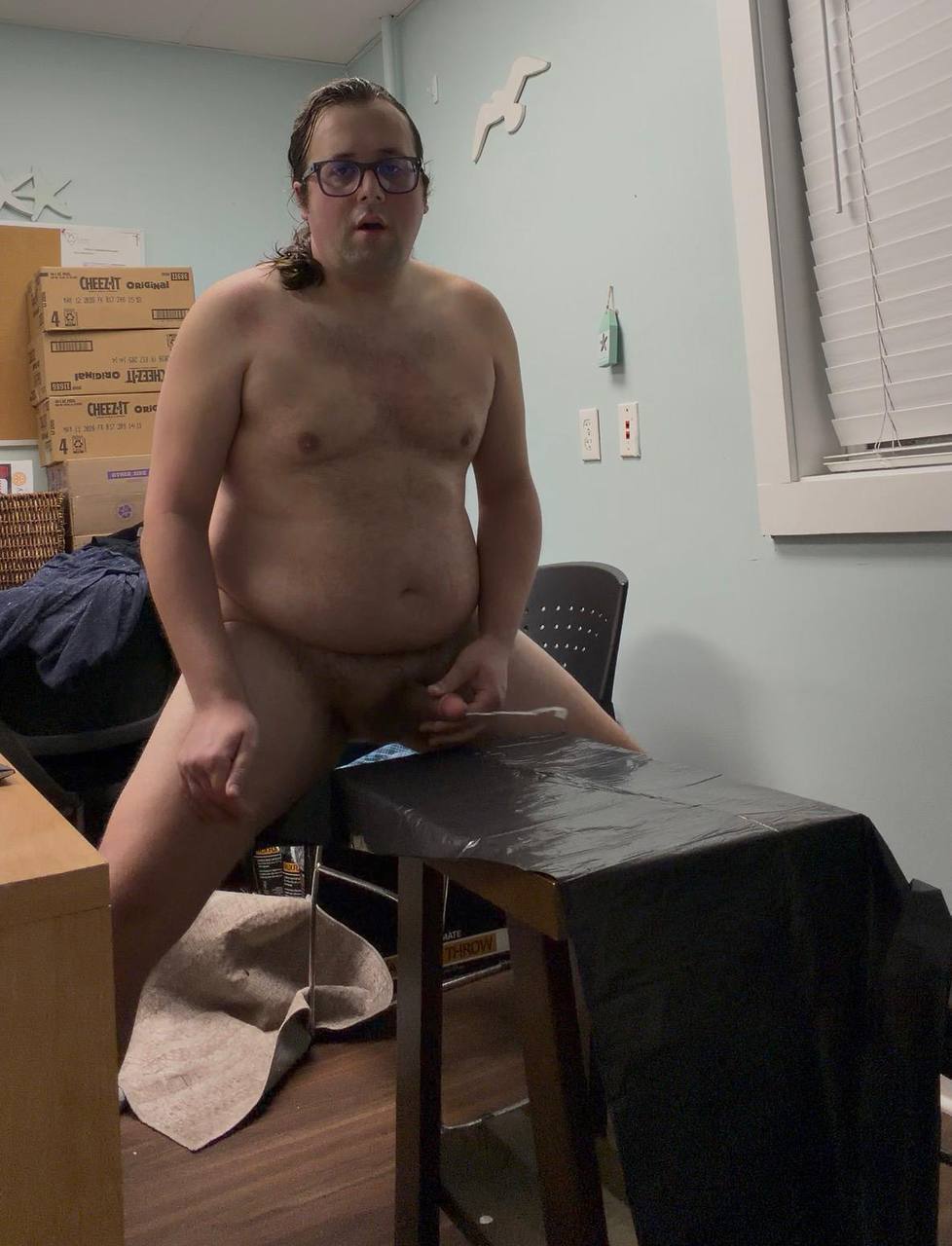 Cumshot at work