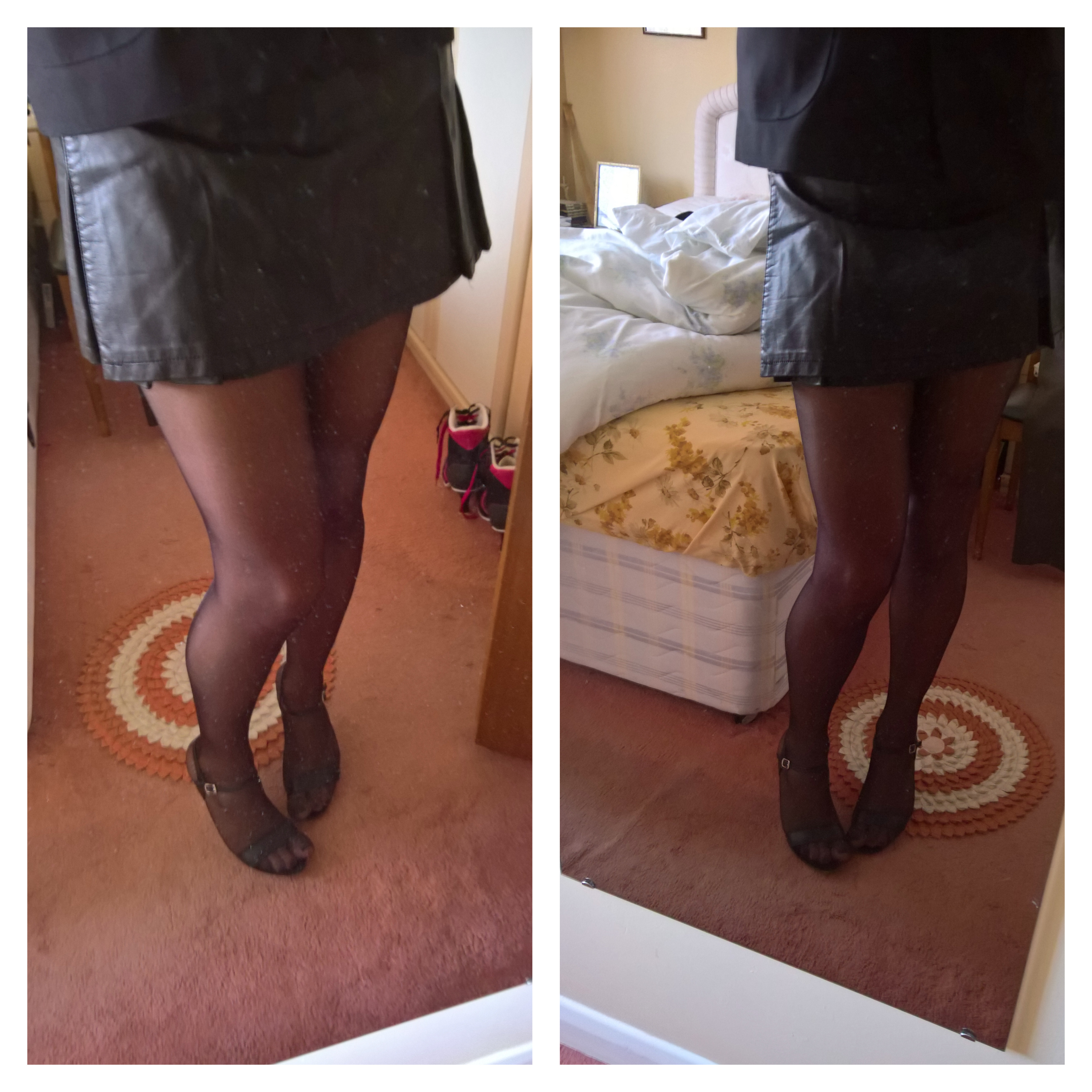 leather miniskirt