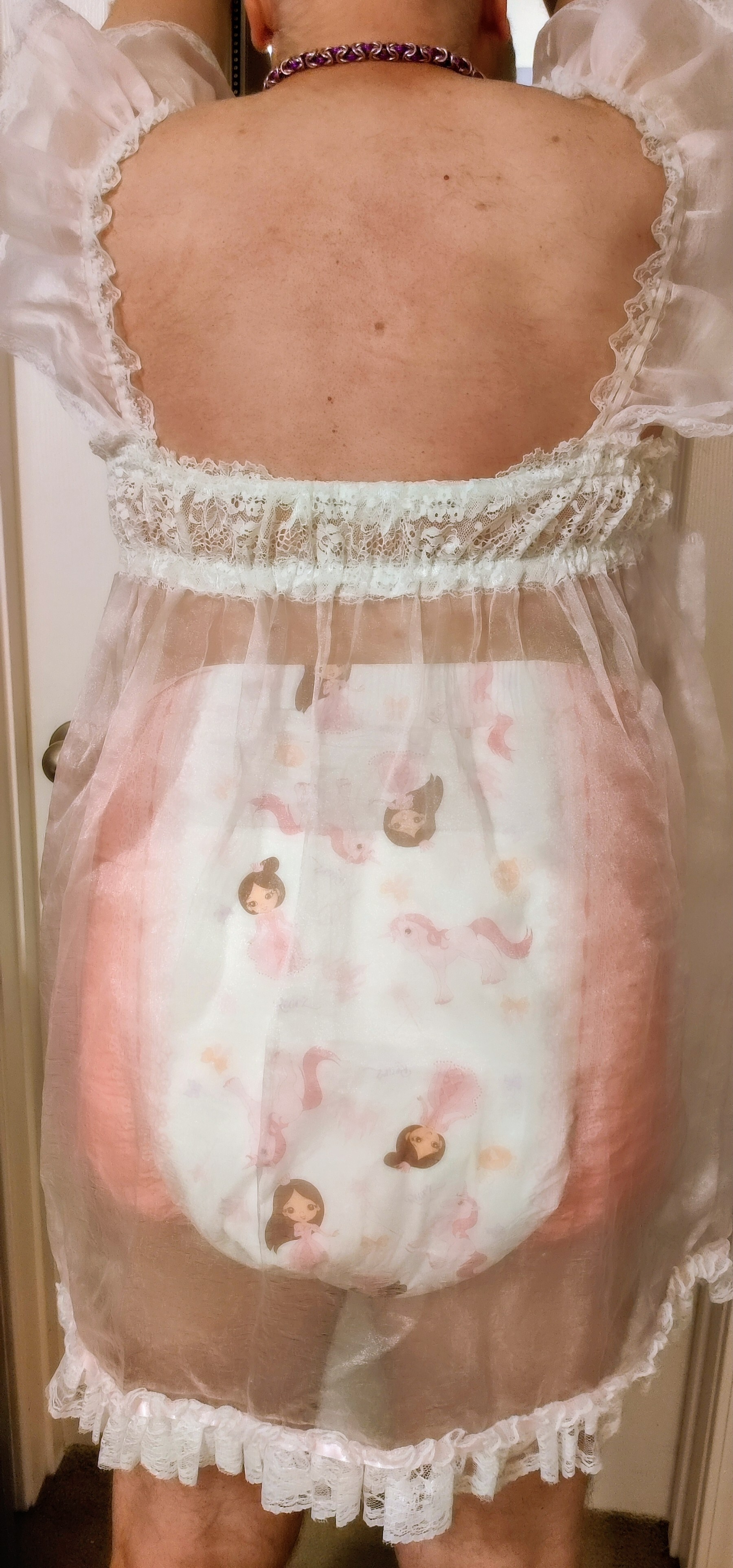 Pathetic locked diaper sissy cuck
