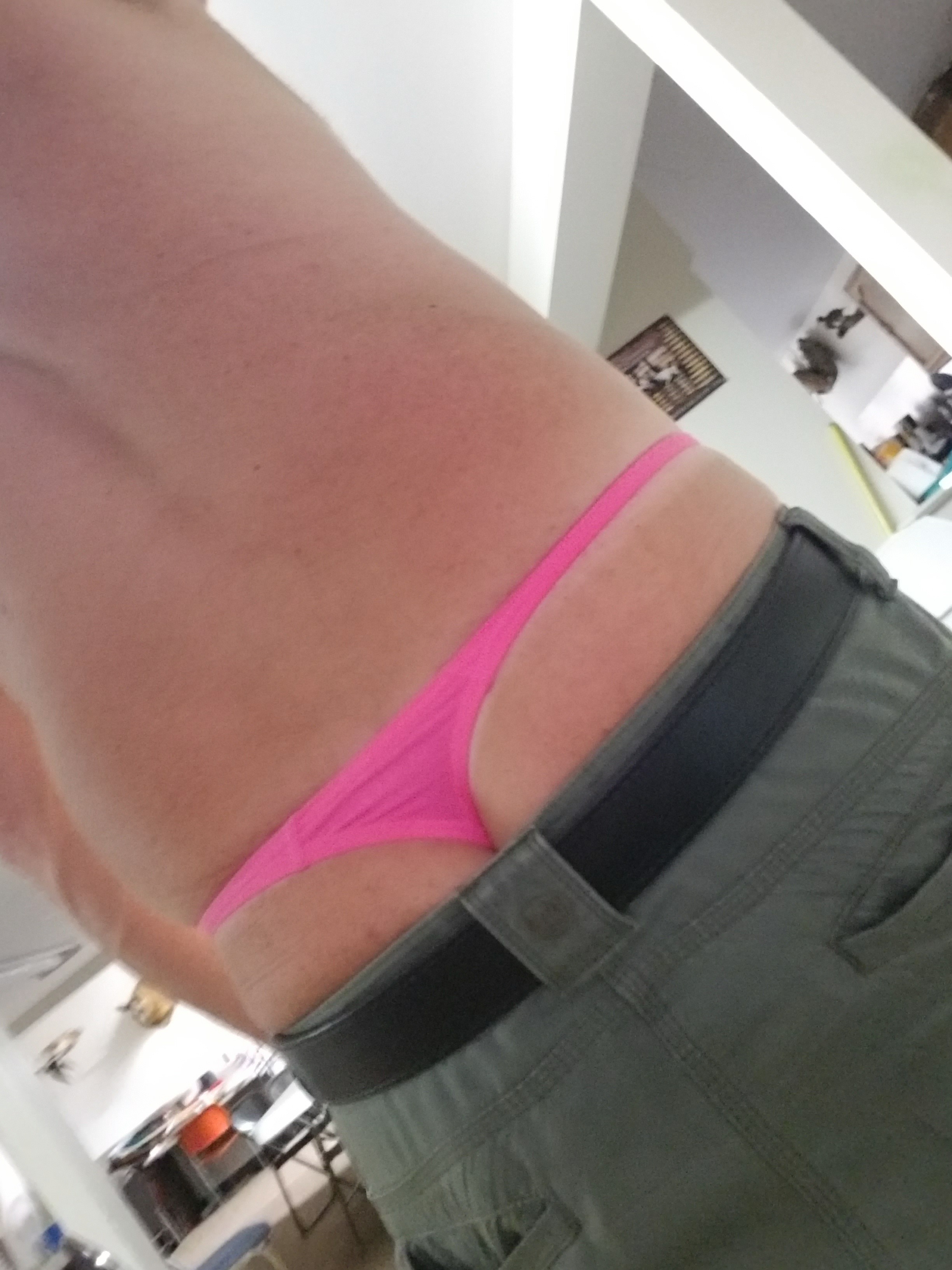 Wife's pink thong