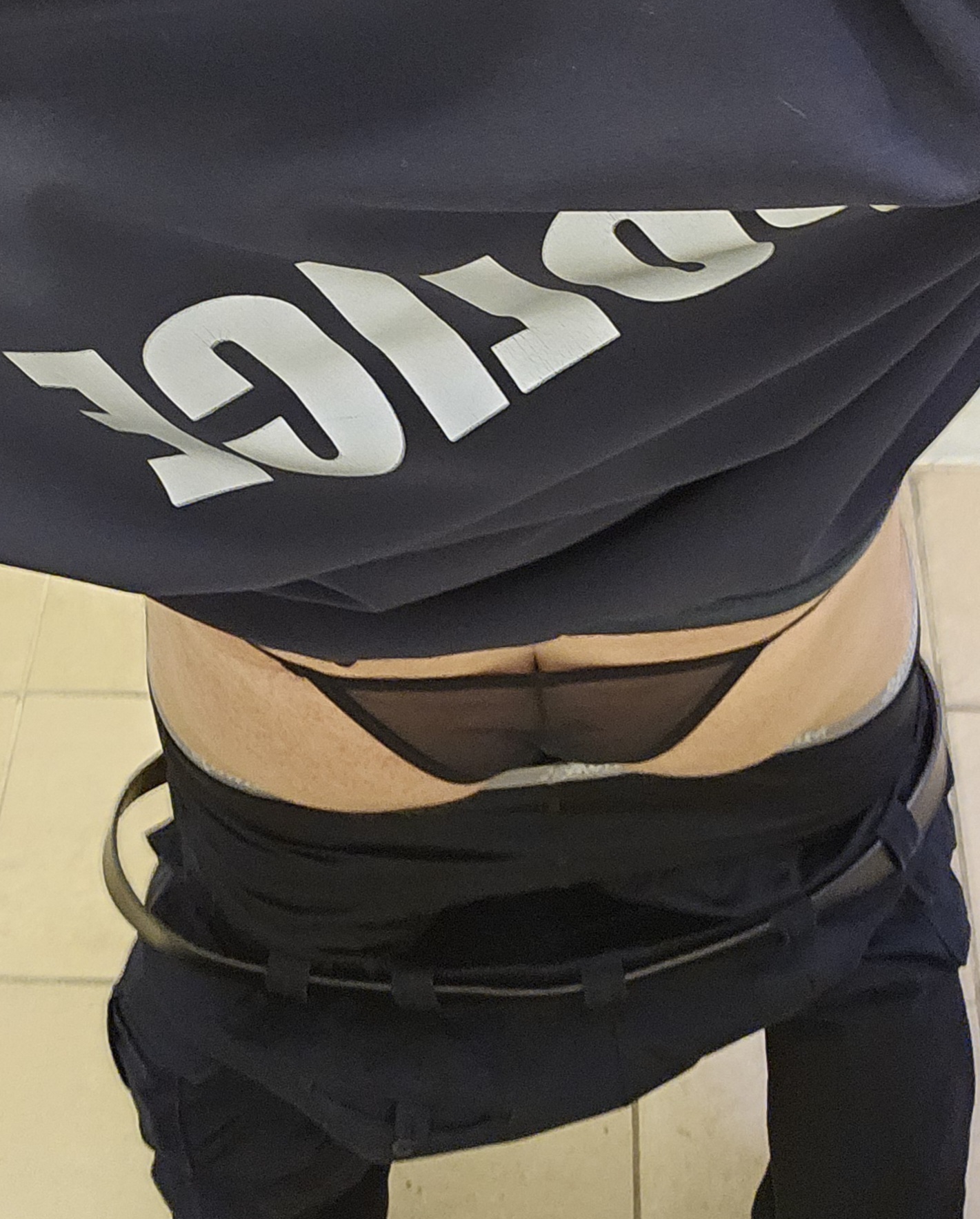 Fag cop in panties
