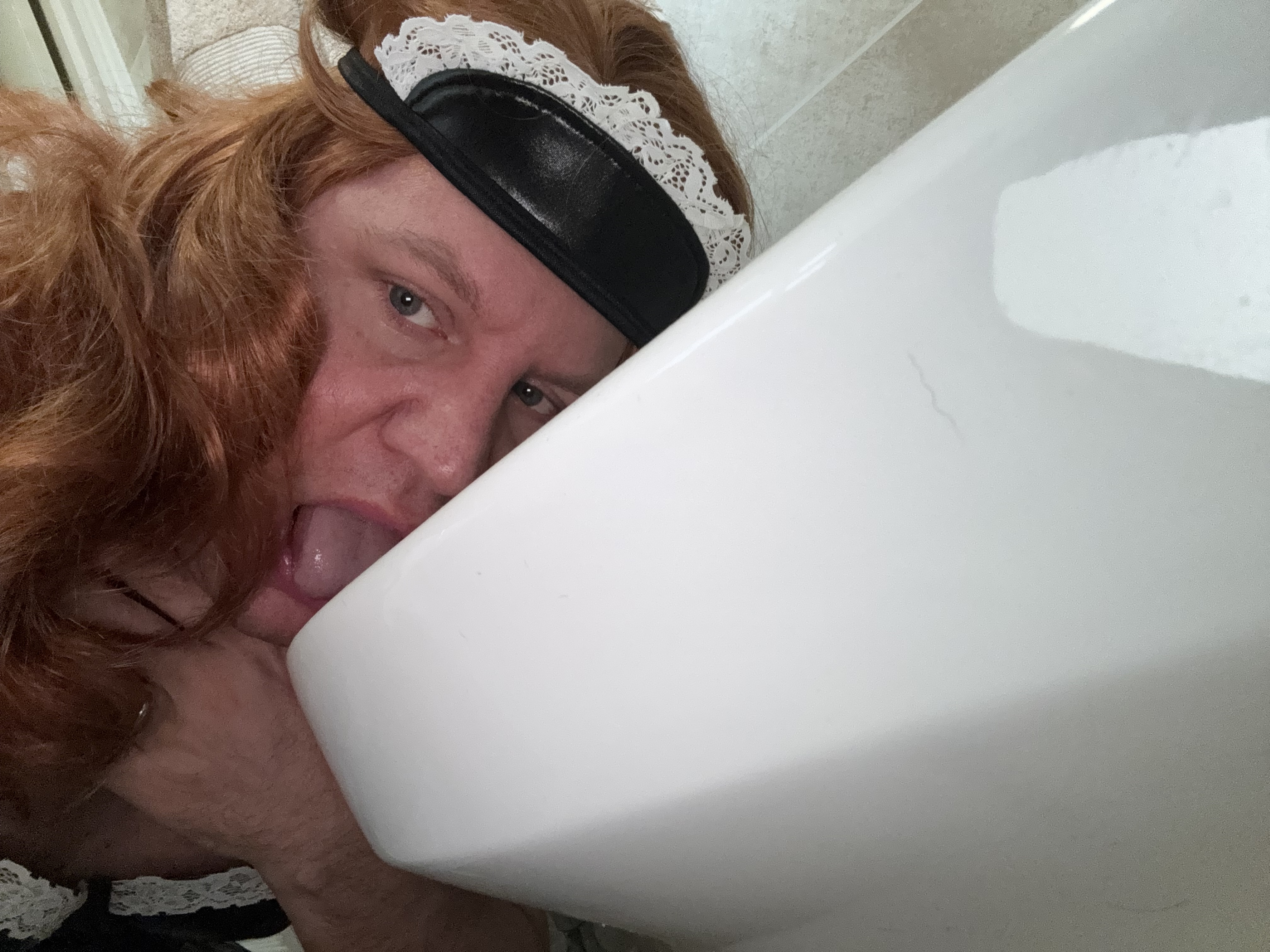 Sissy maid cleaning