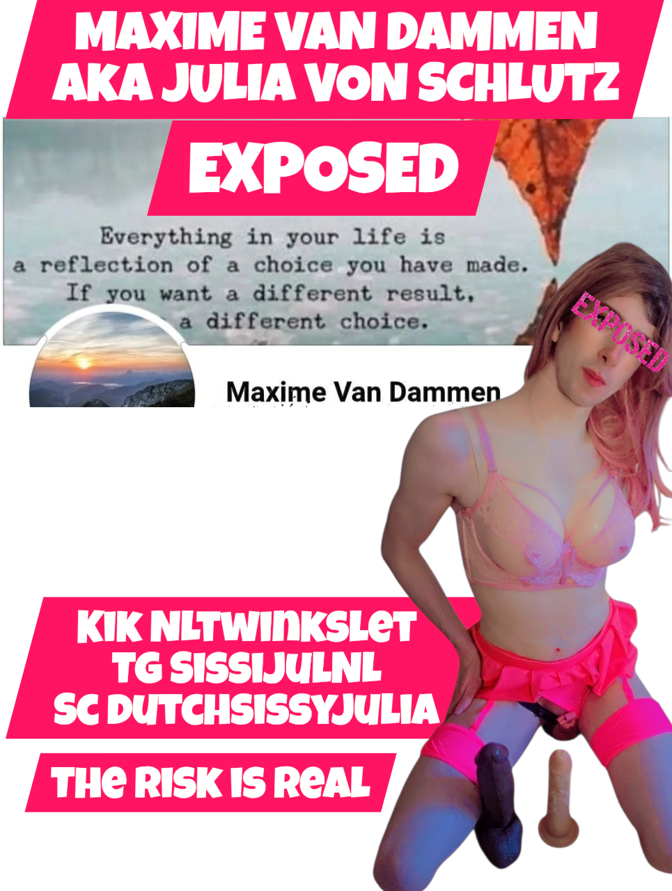 The risk is real, Sissy for hard