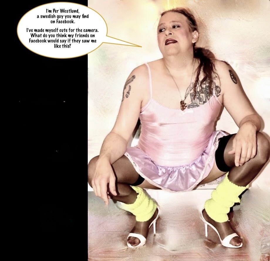Sissy fag on Facebook