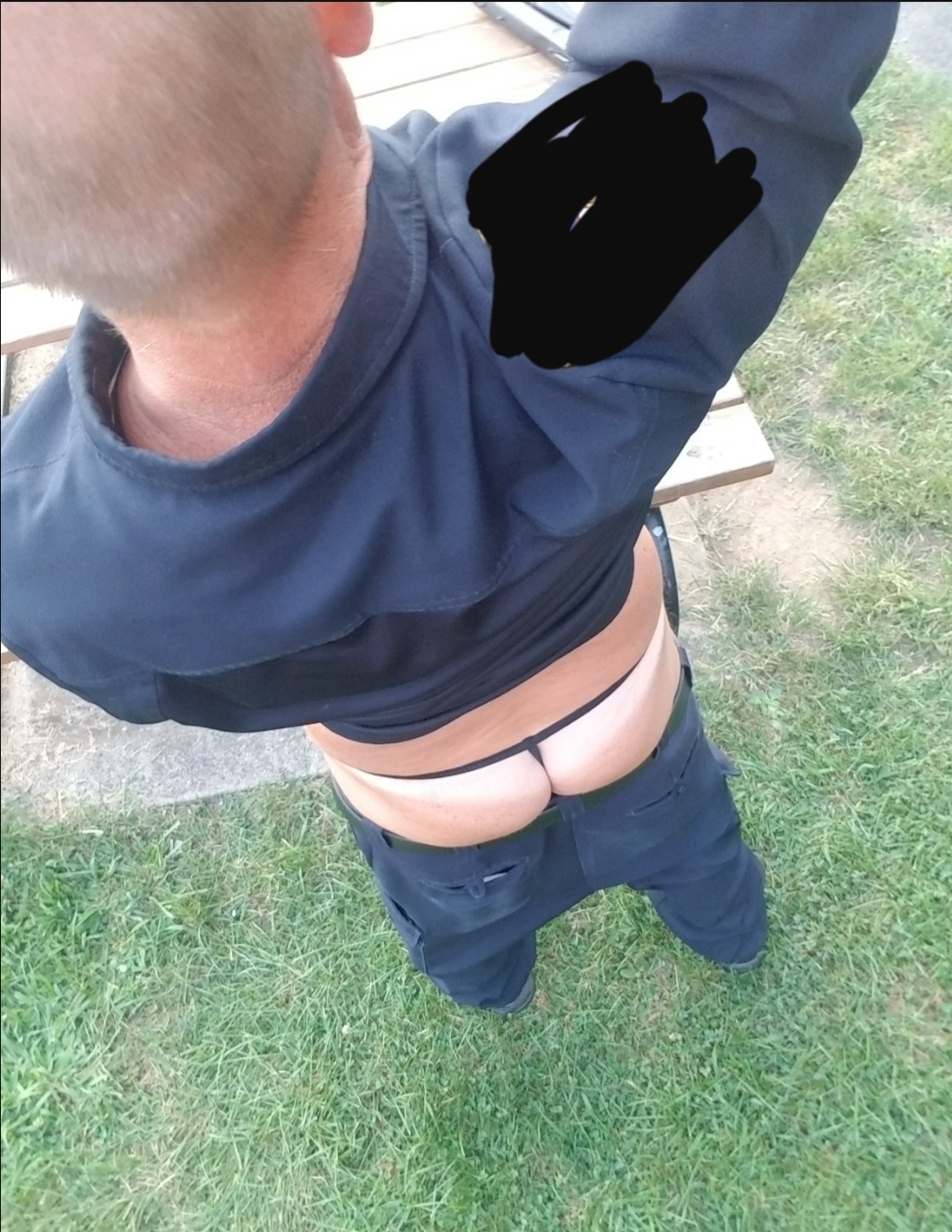 Cop in wife's g string