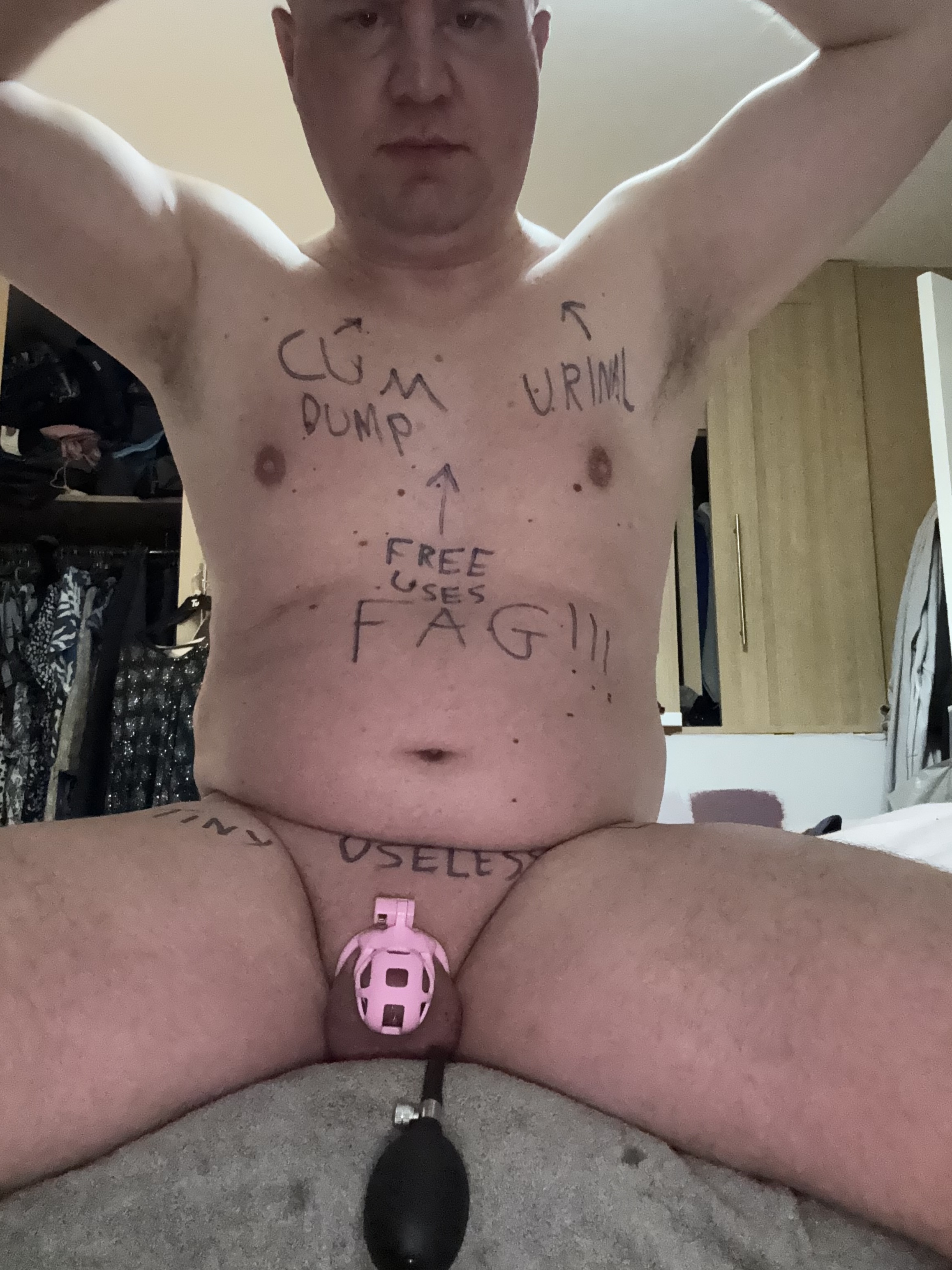 Fat useless fag