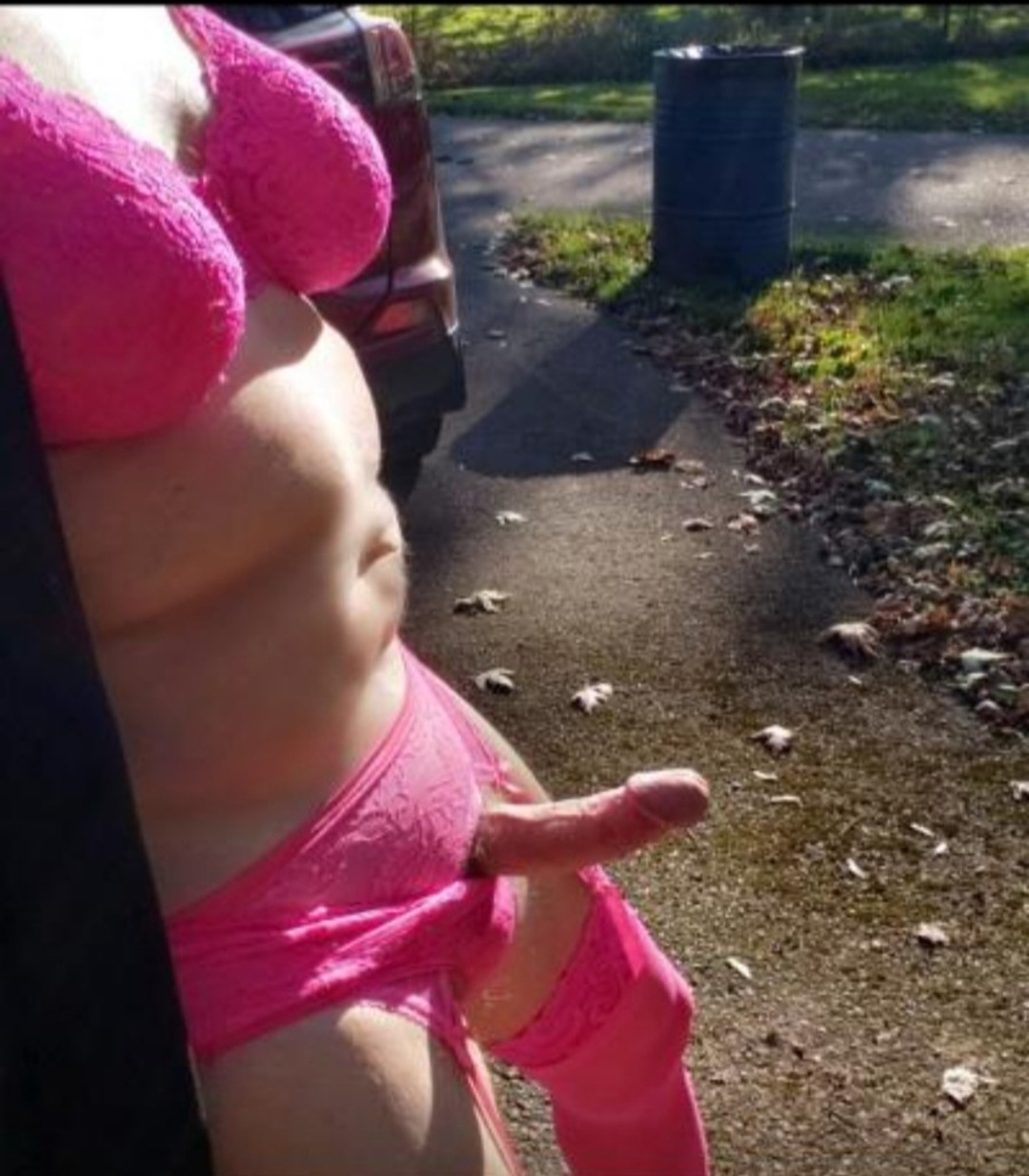 Sissy Hanging Out in Park