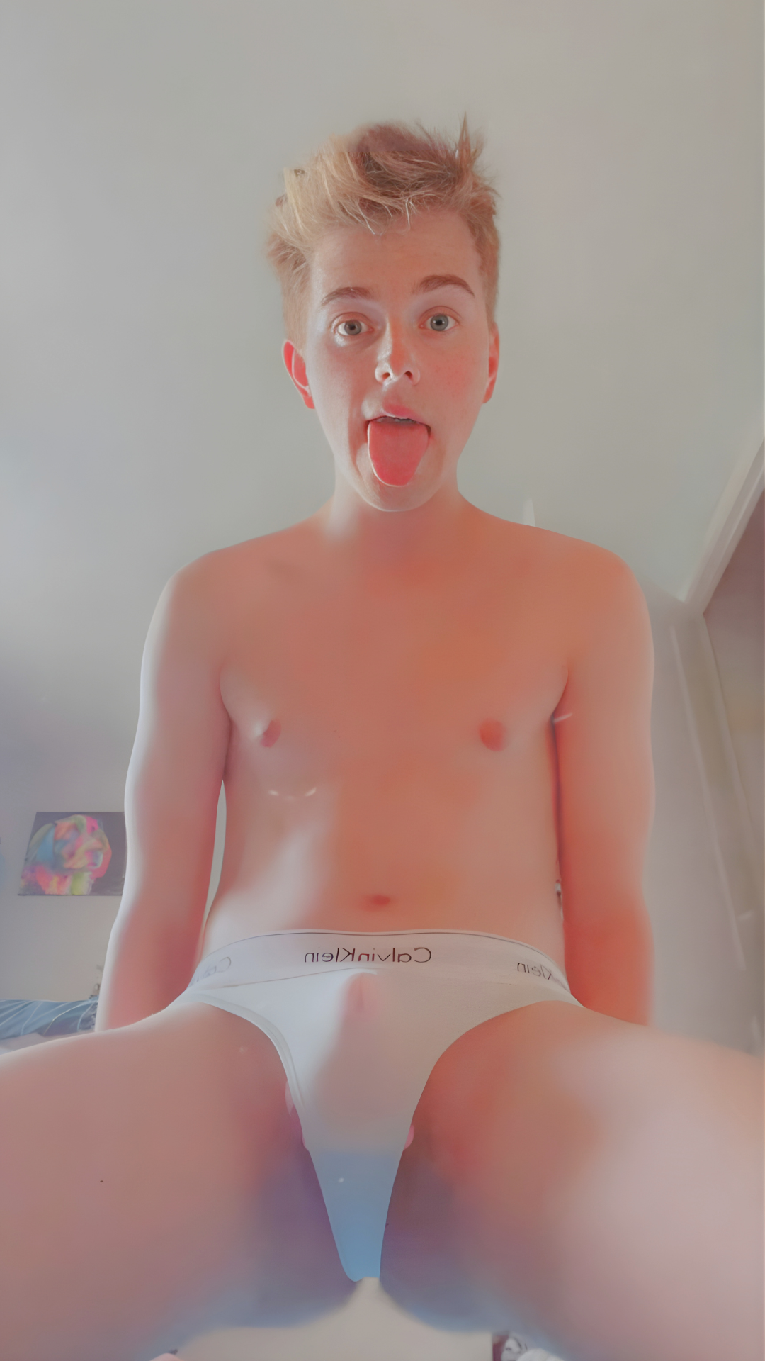 wearing my sisters thong