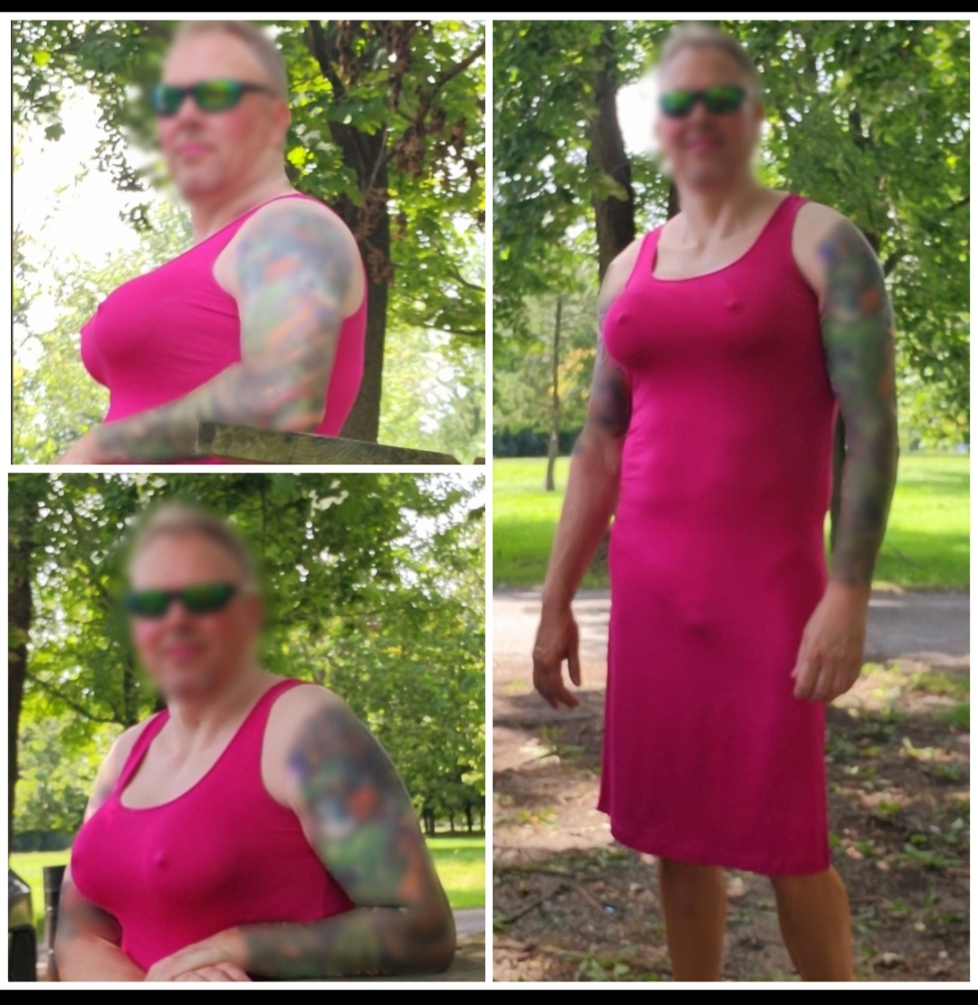 Faggot in Public Park