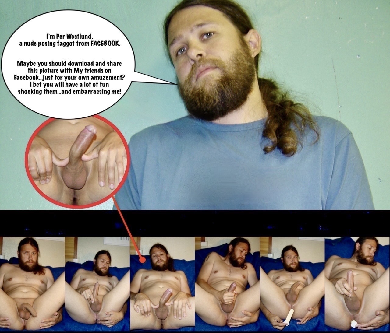 Exposed faggot
