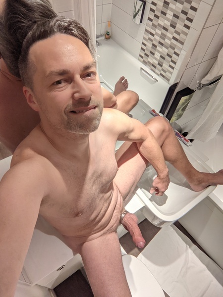 Exposed in the bathroom
