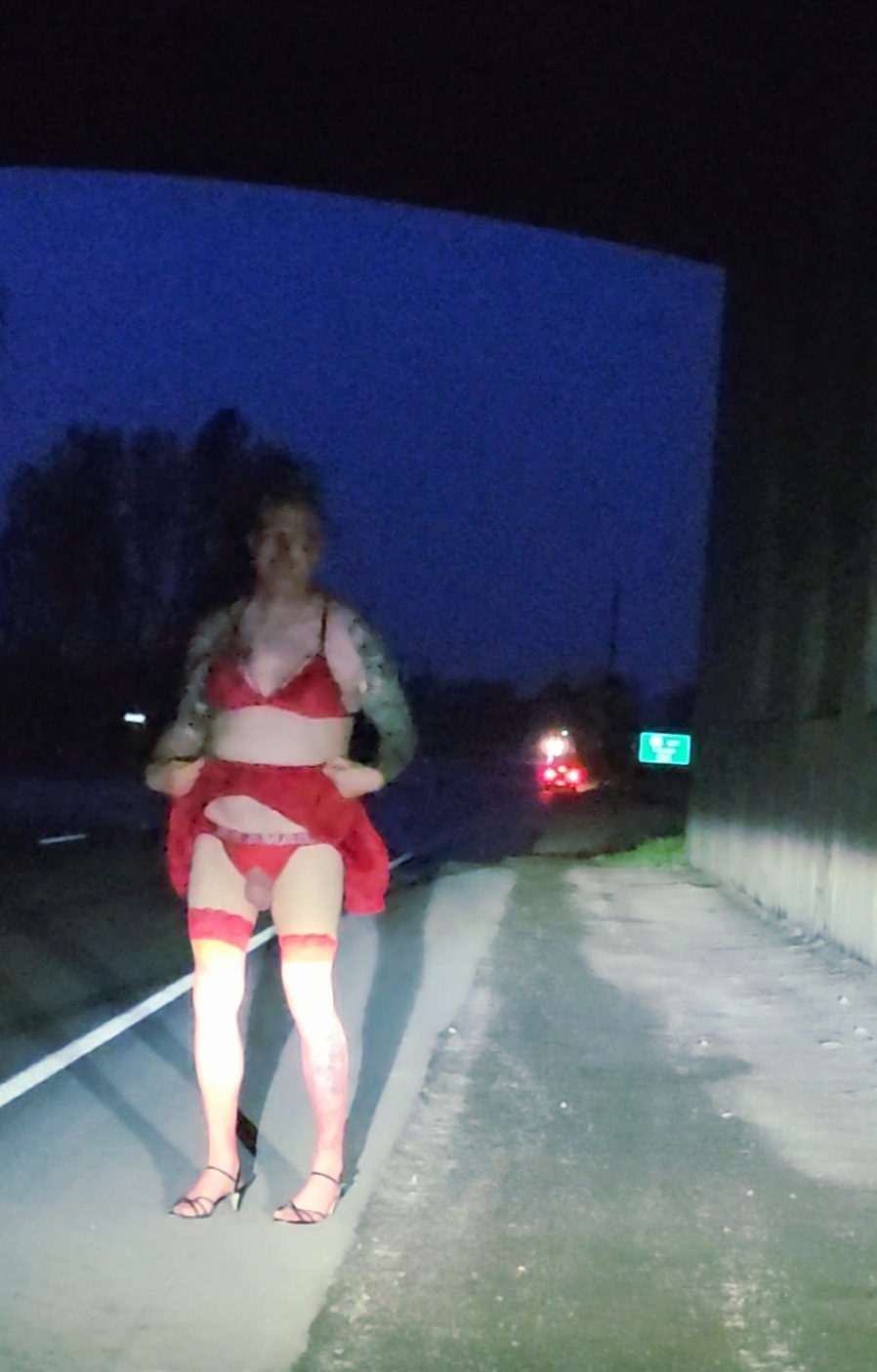 Public Sissy Exhibitionist