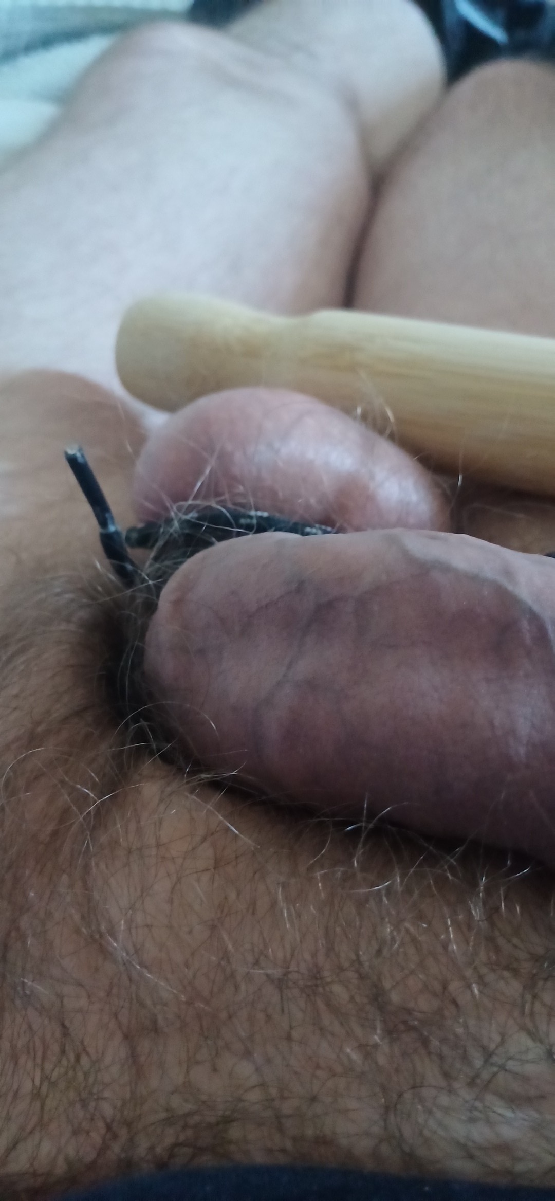 Fag beating balls!