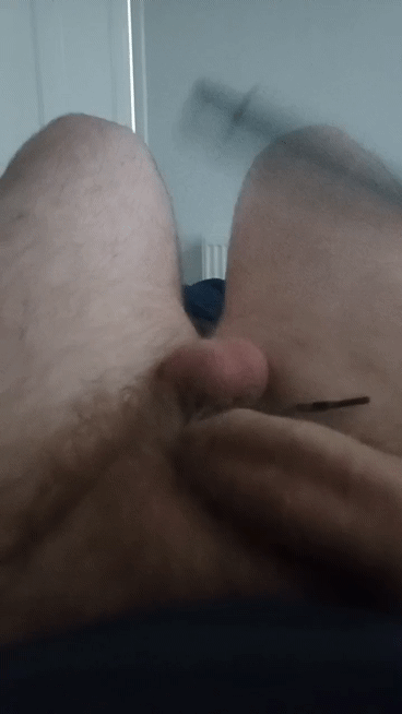 Dumb fag beating balls