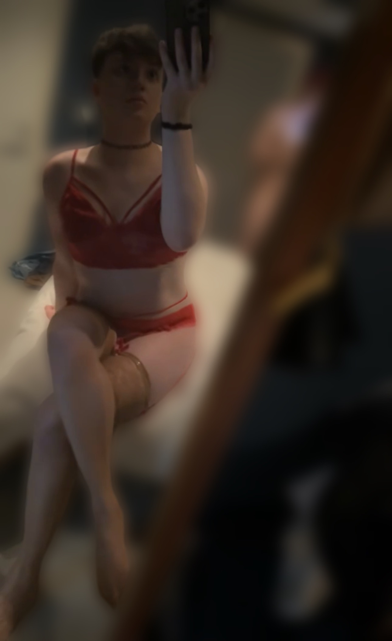Slutty, caged and showing off