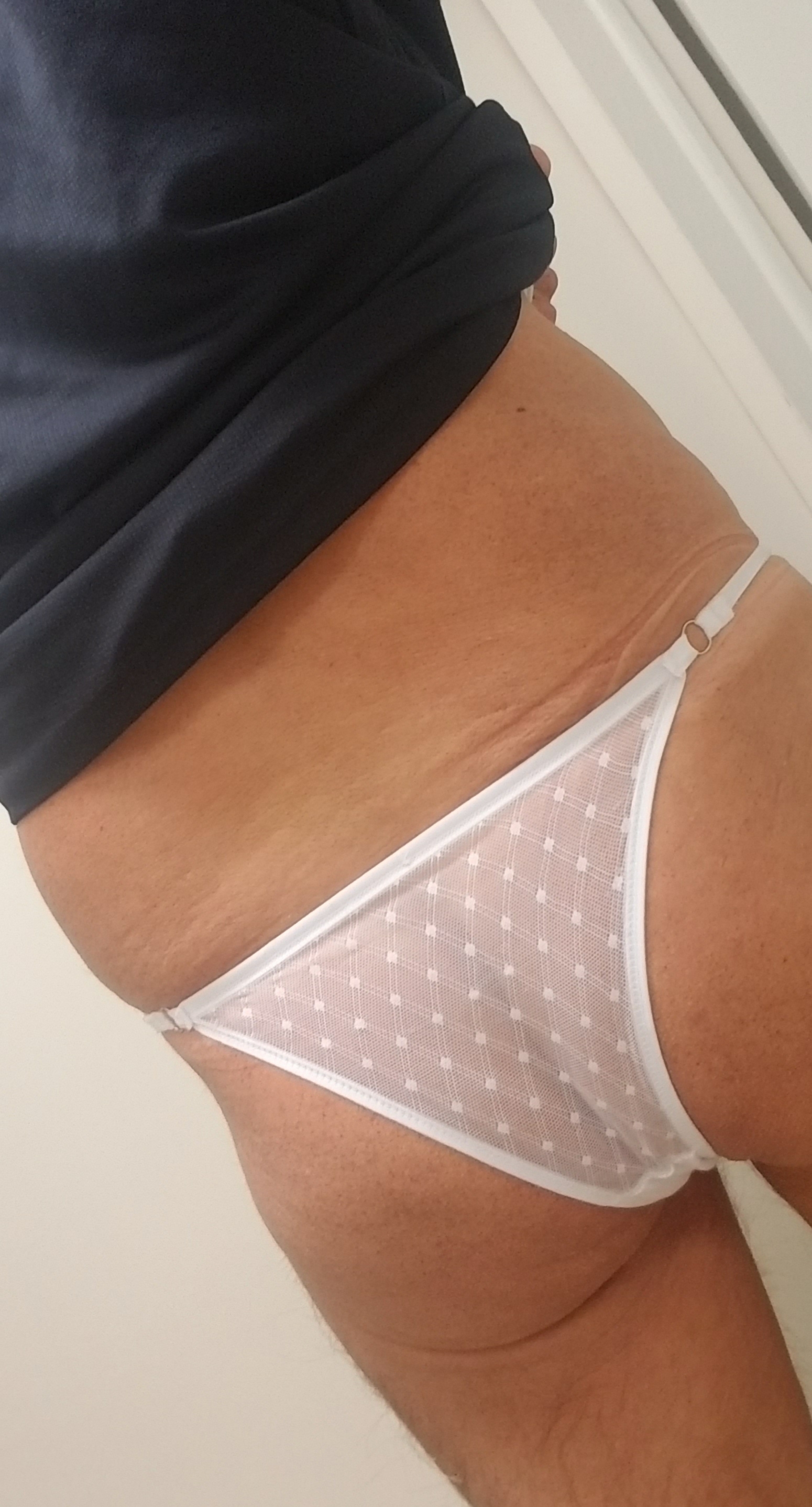 Fag cop in lace panties