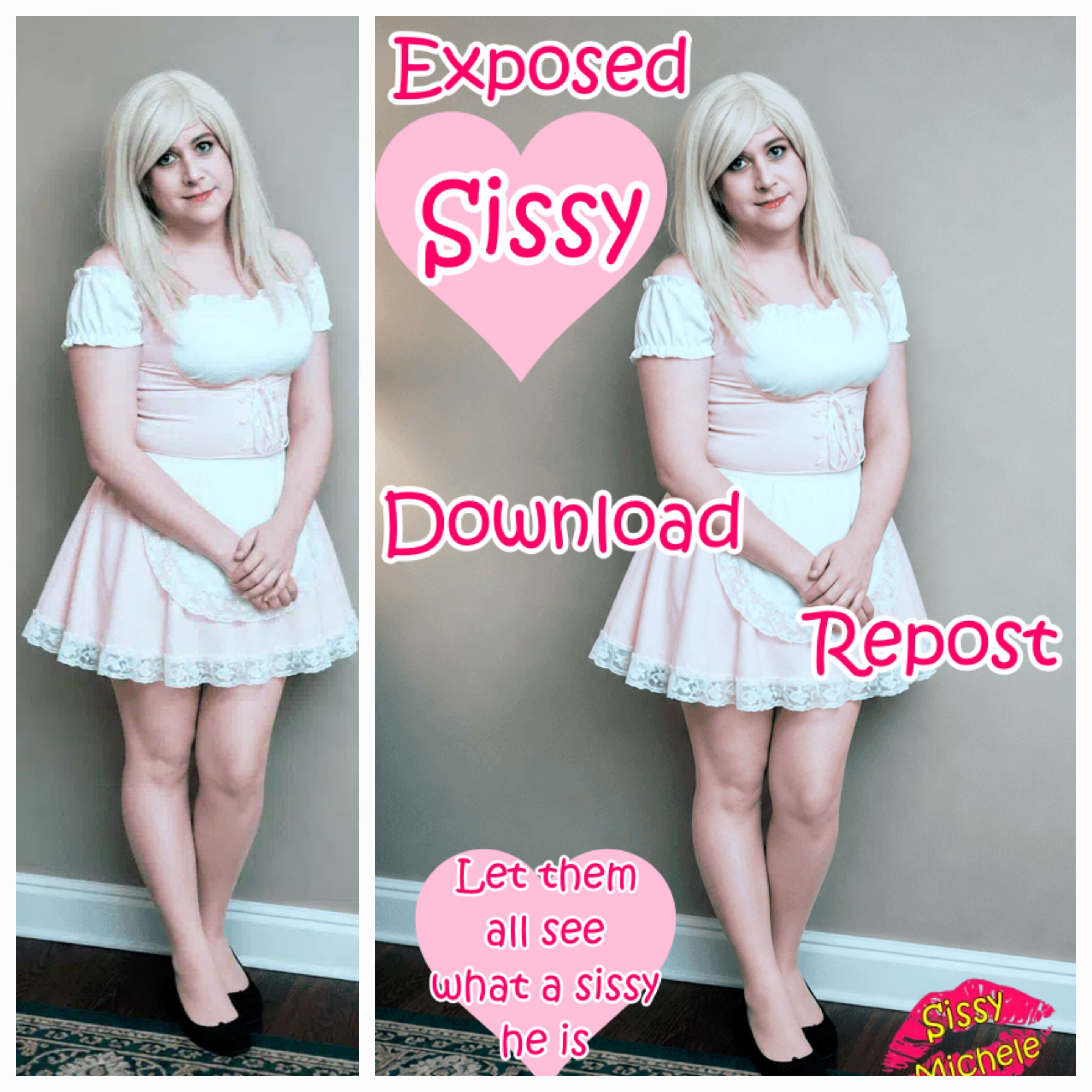 Pink Sissy Maid Michele