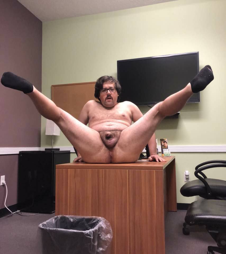 Office desk nude