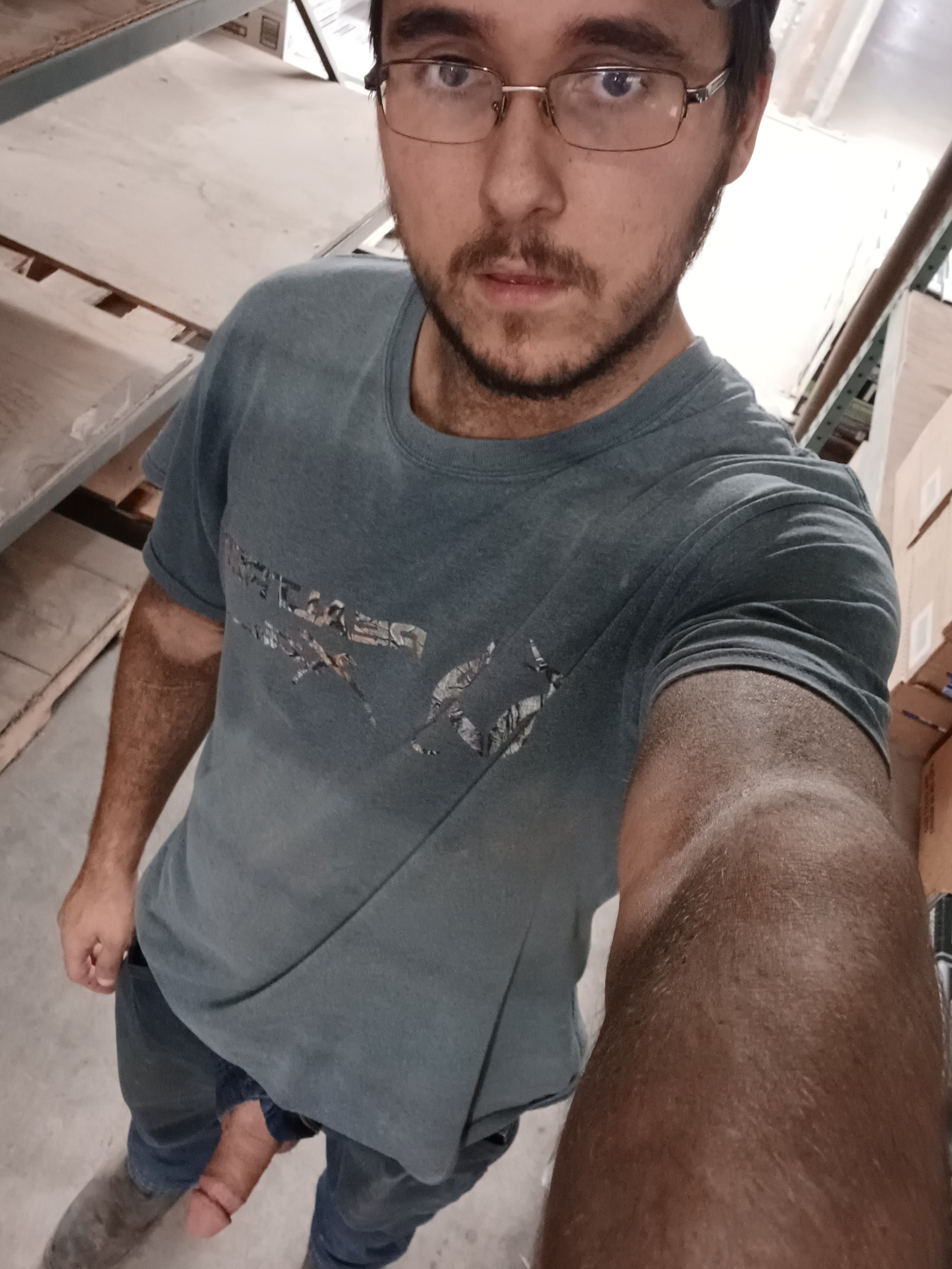Almost caught at work
