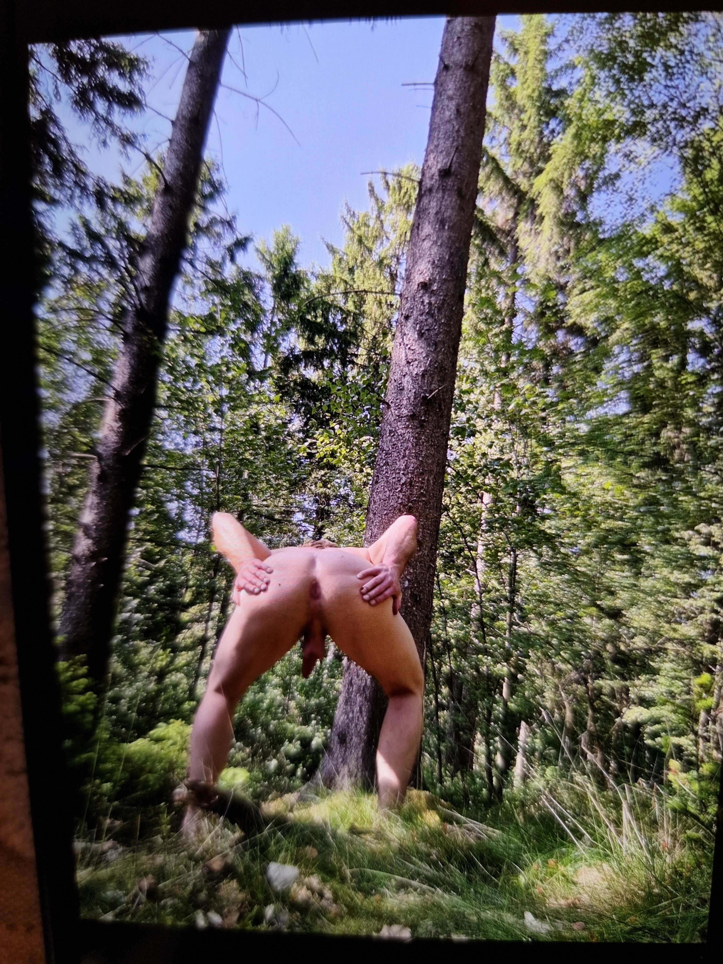 Naked exposed slave