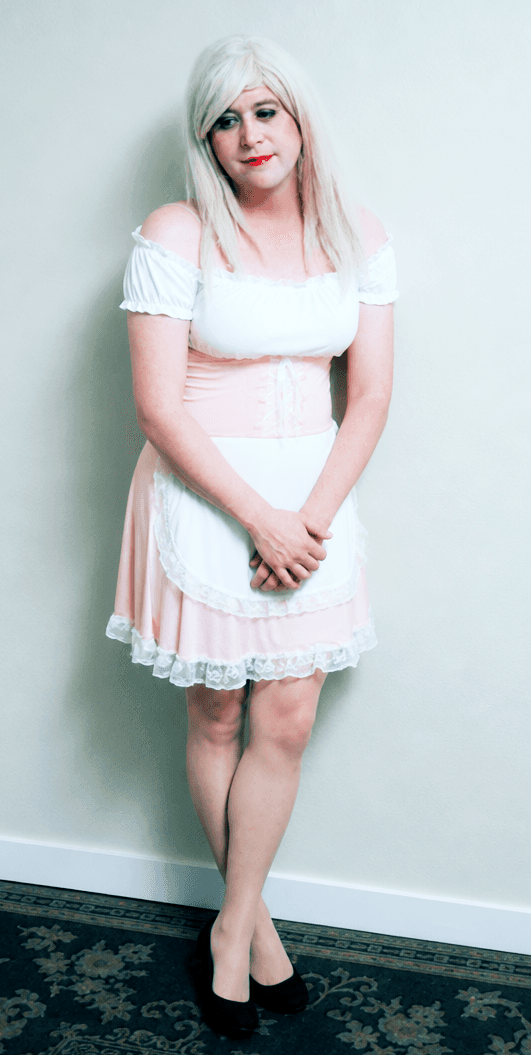 Pink sissy Maid Michele