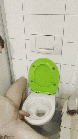 another toilet licking