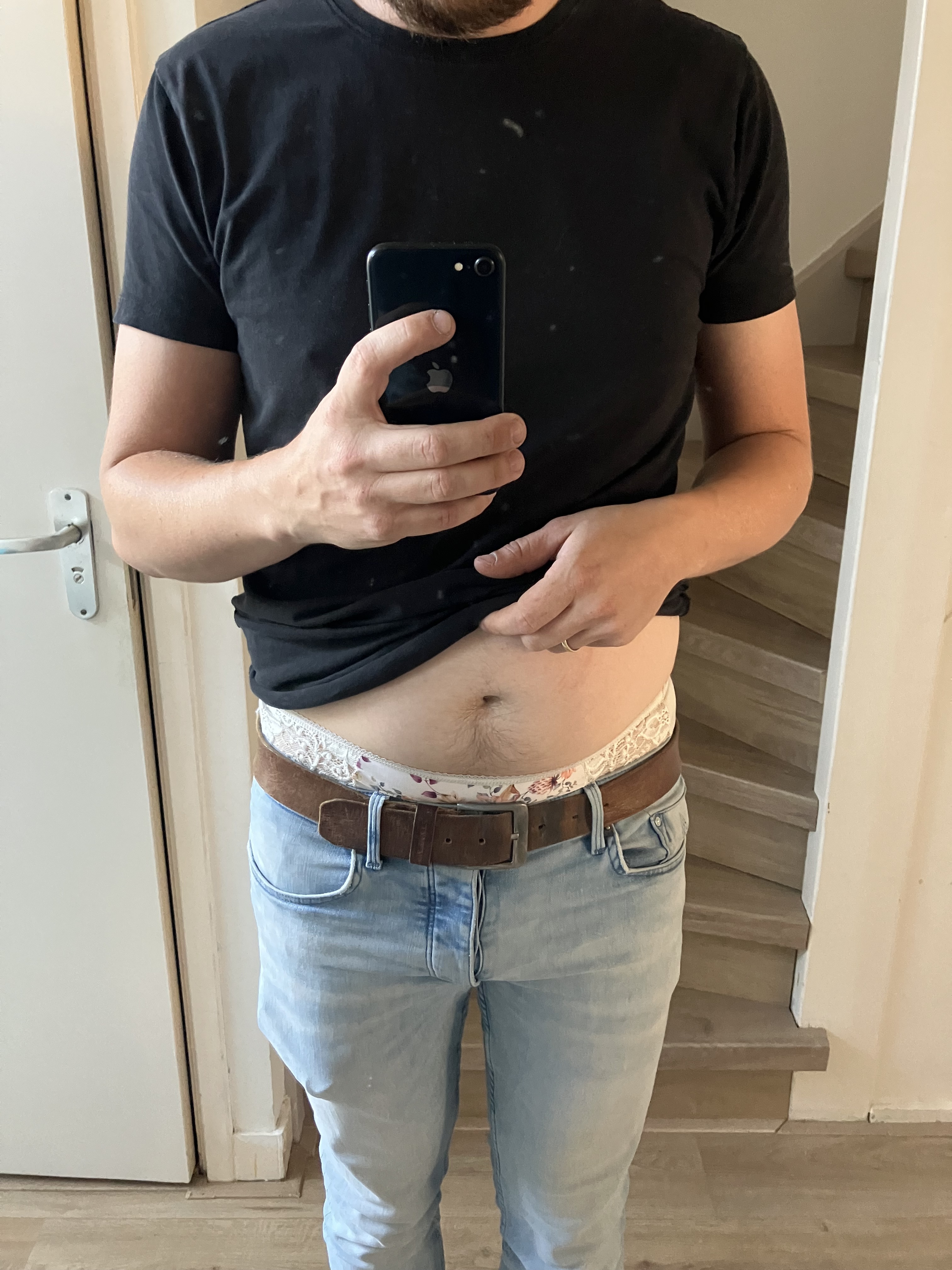 To the shop in my wifes undies