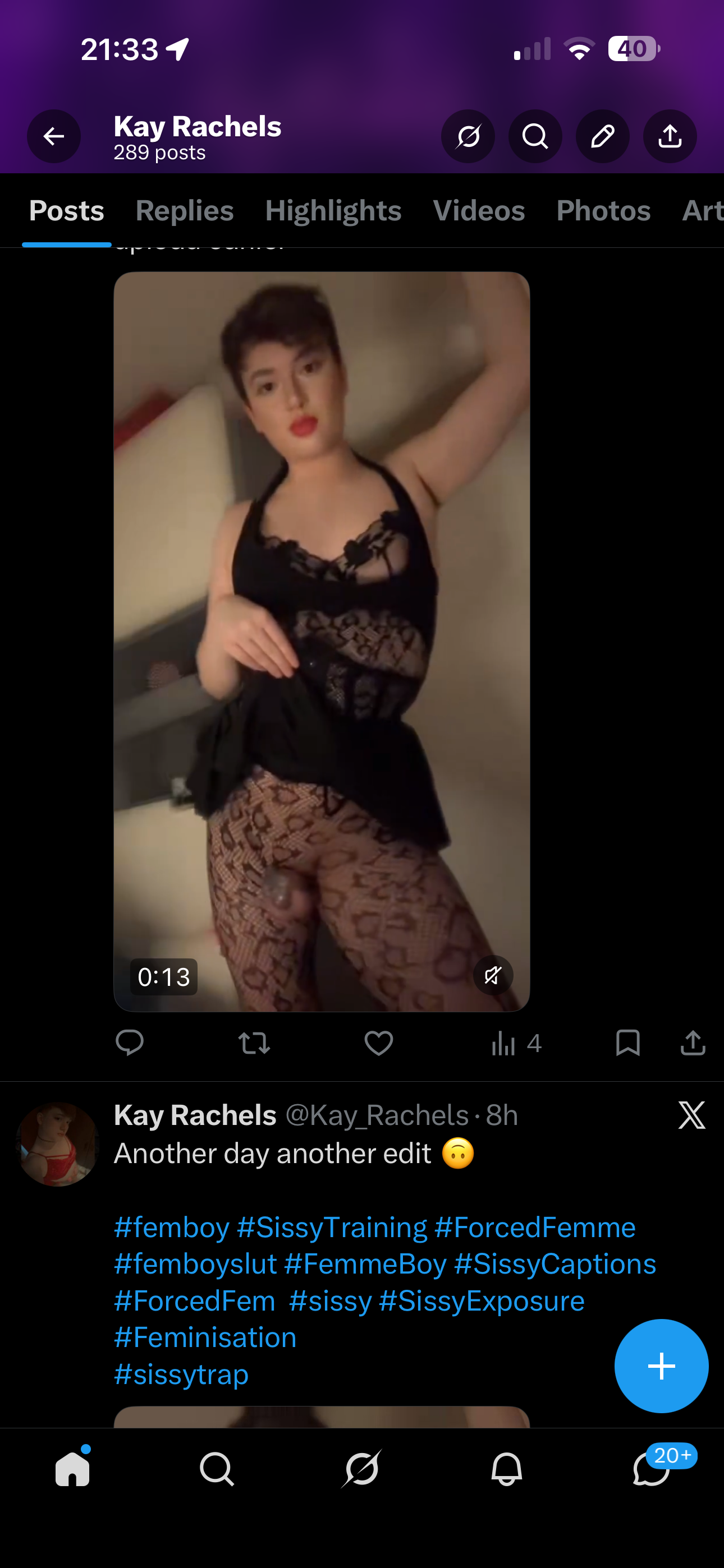 If you wanna see my vids 🙈