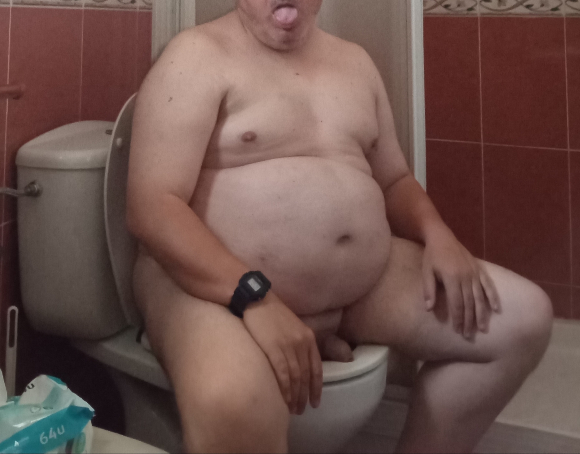 Fat body alert. I only can make pee sitting