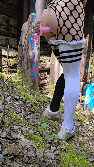 Outdoor femboy looking for some public dares