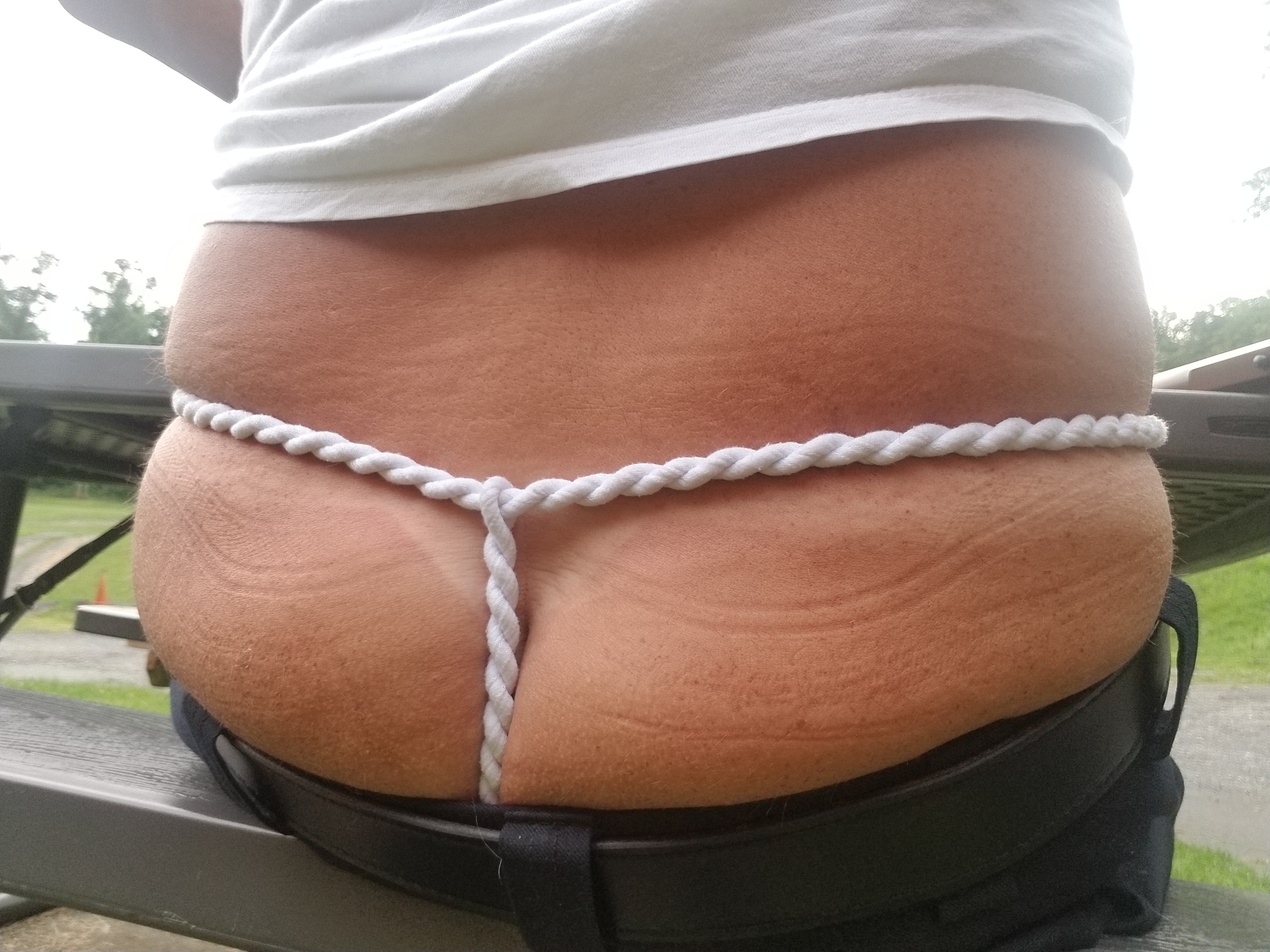 Cop in wifes g string