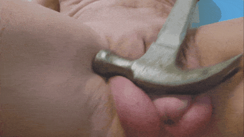 Hammering My Cock and Balls