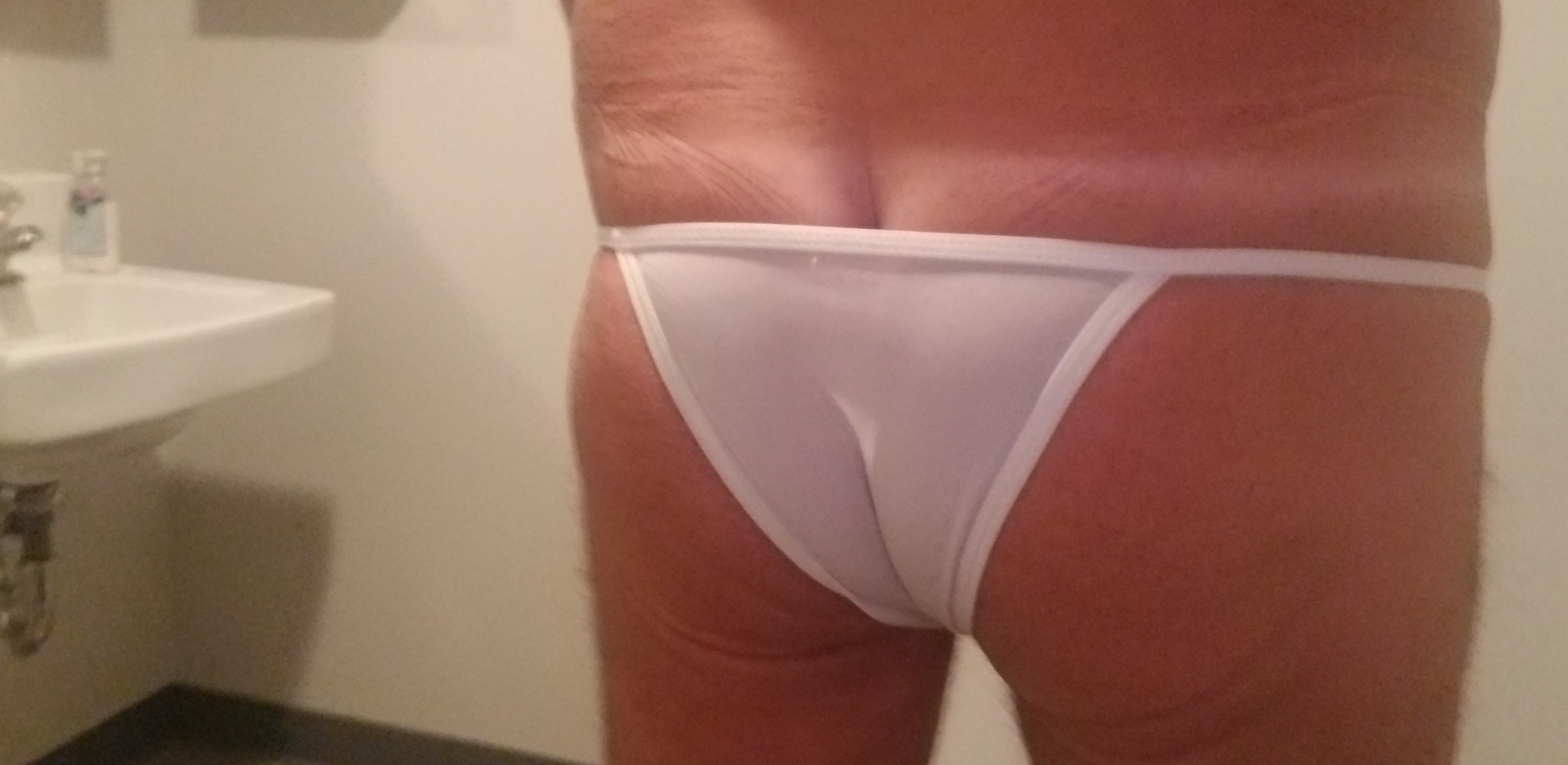 Cop in panties at work