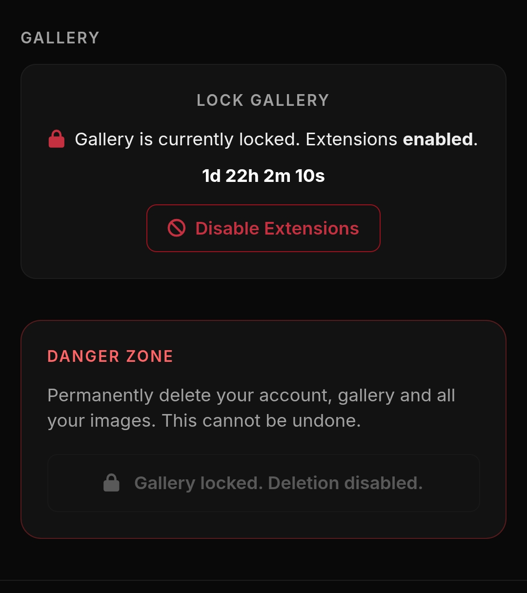 Extend lock?