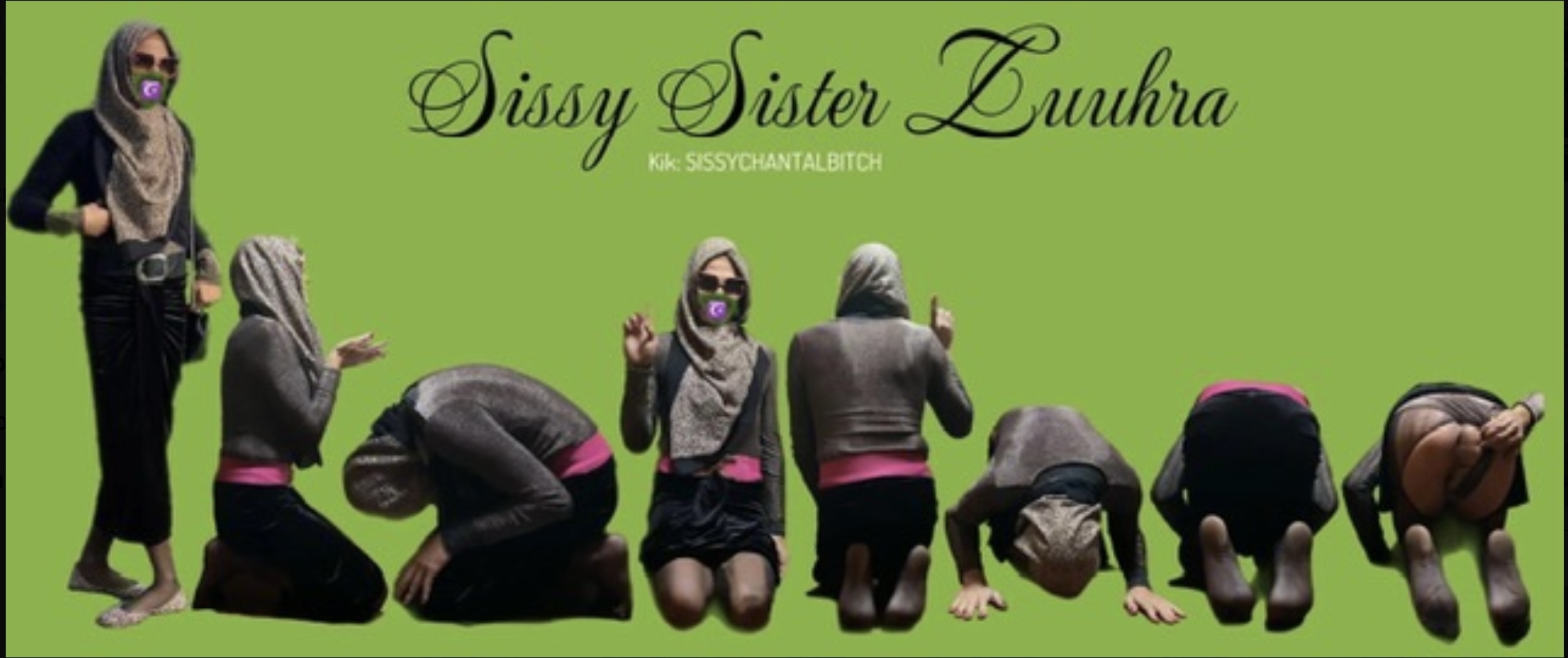 White sissy for muslim