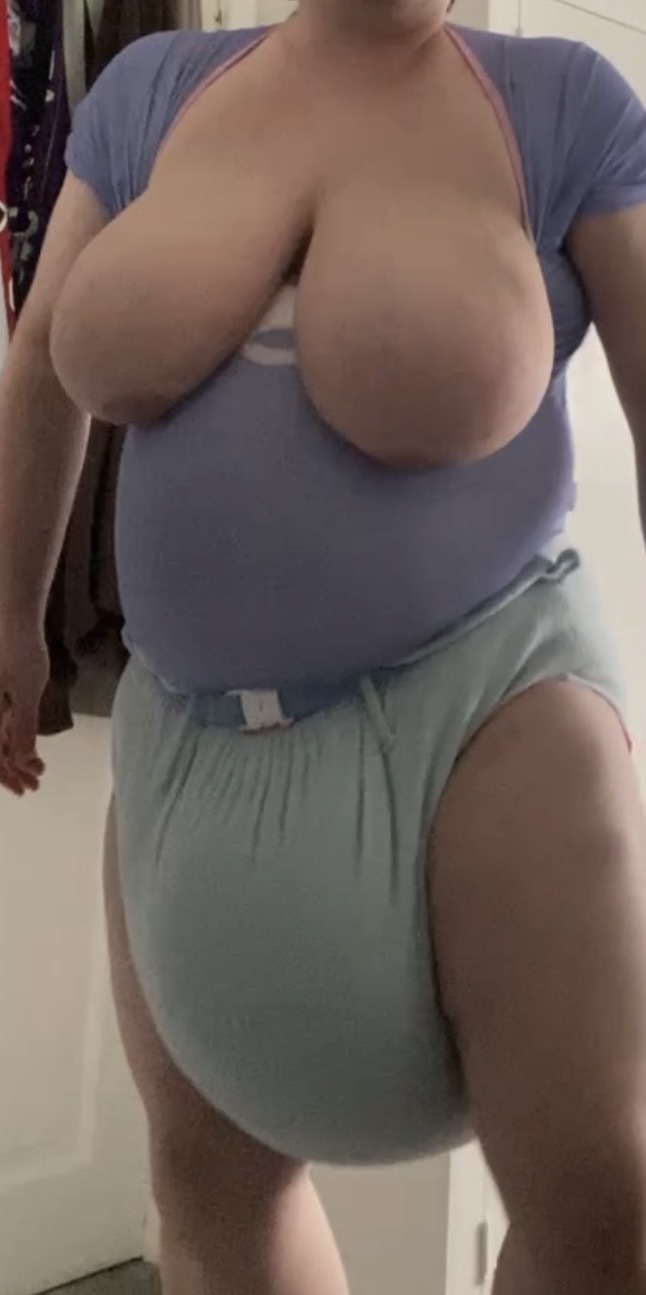 Fat diaper baby
