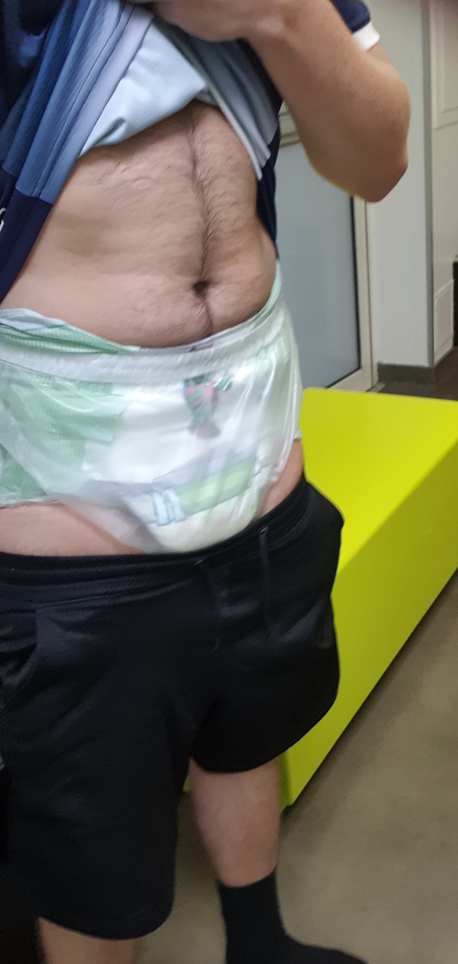 diaper check at gym